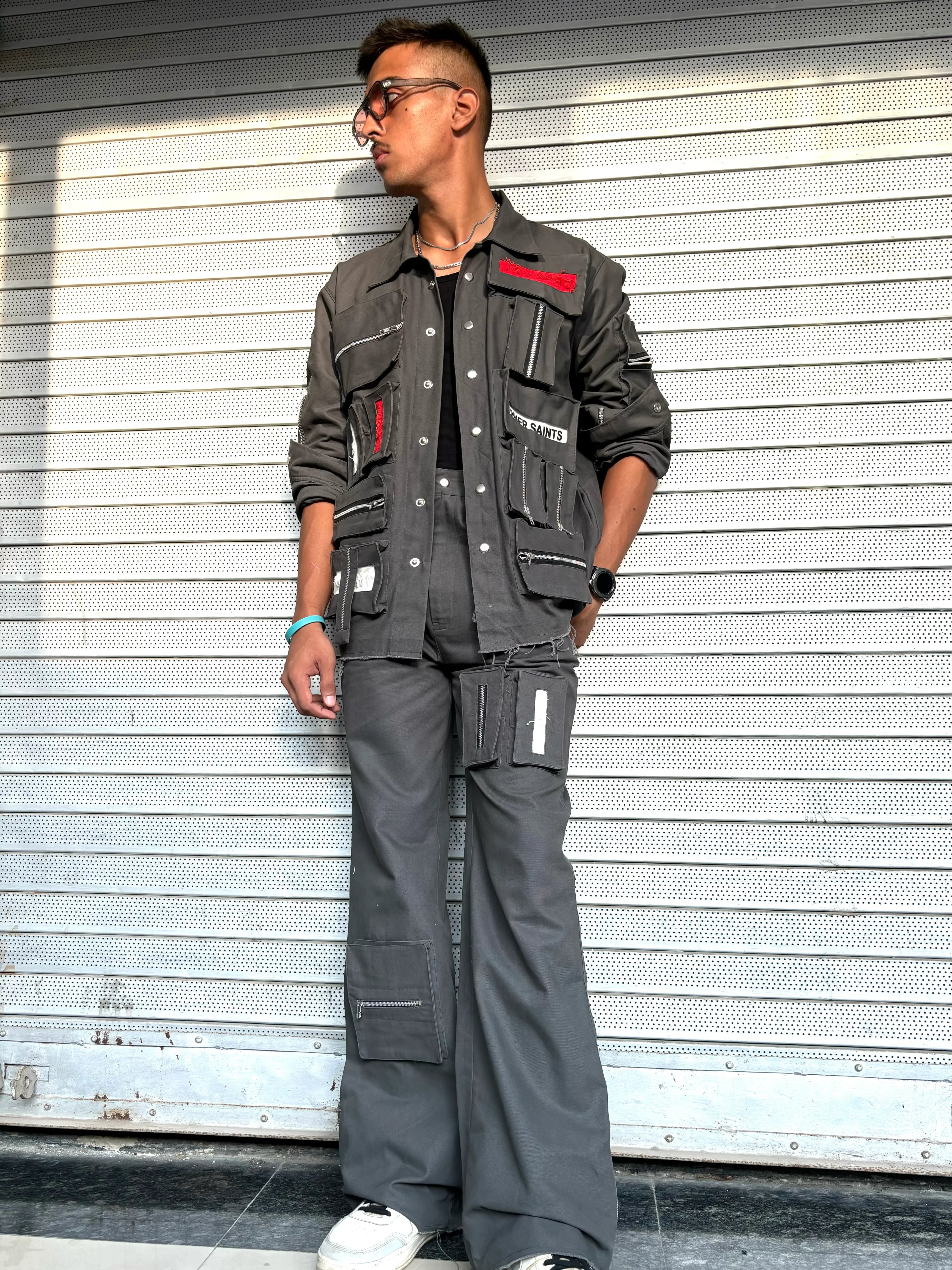 3D Box Grey Jacket & Pants