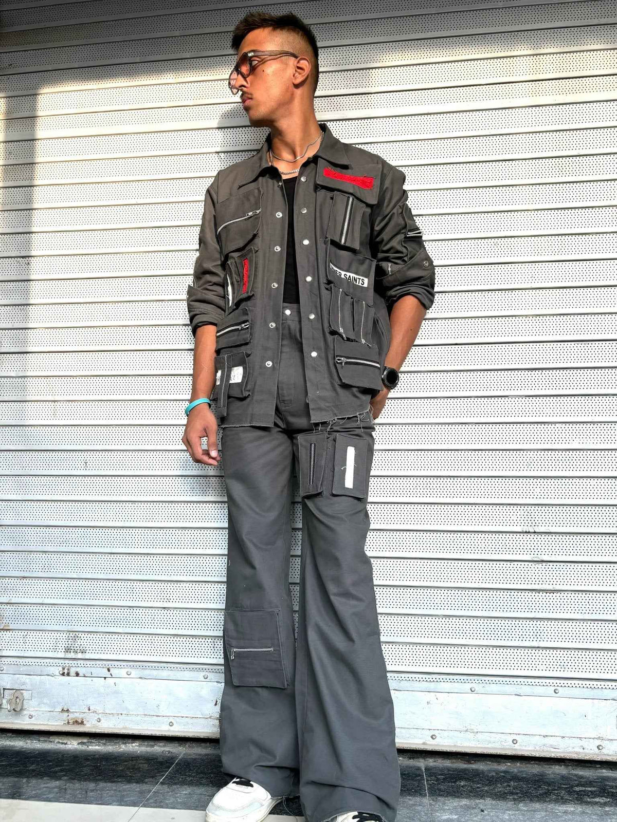 3D Box Grey Jacket & Pants