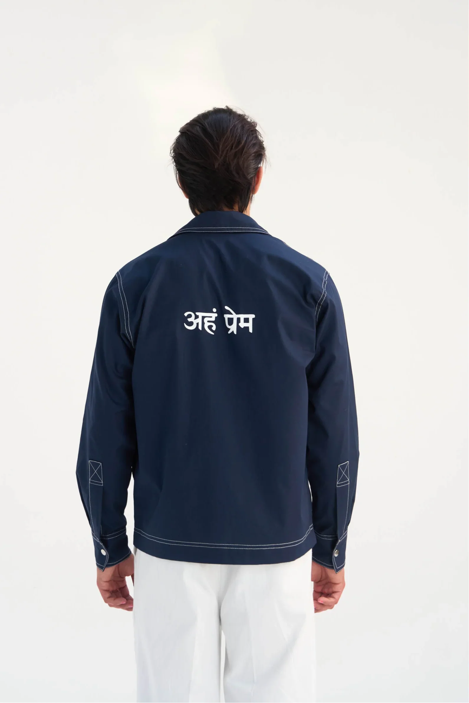 Aham Prema Navy Full Sleeve Shirt