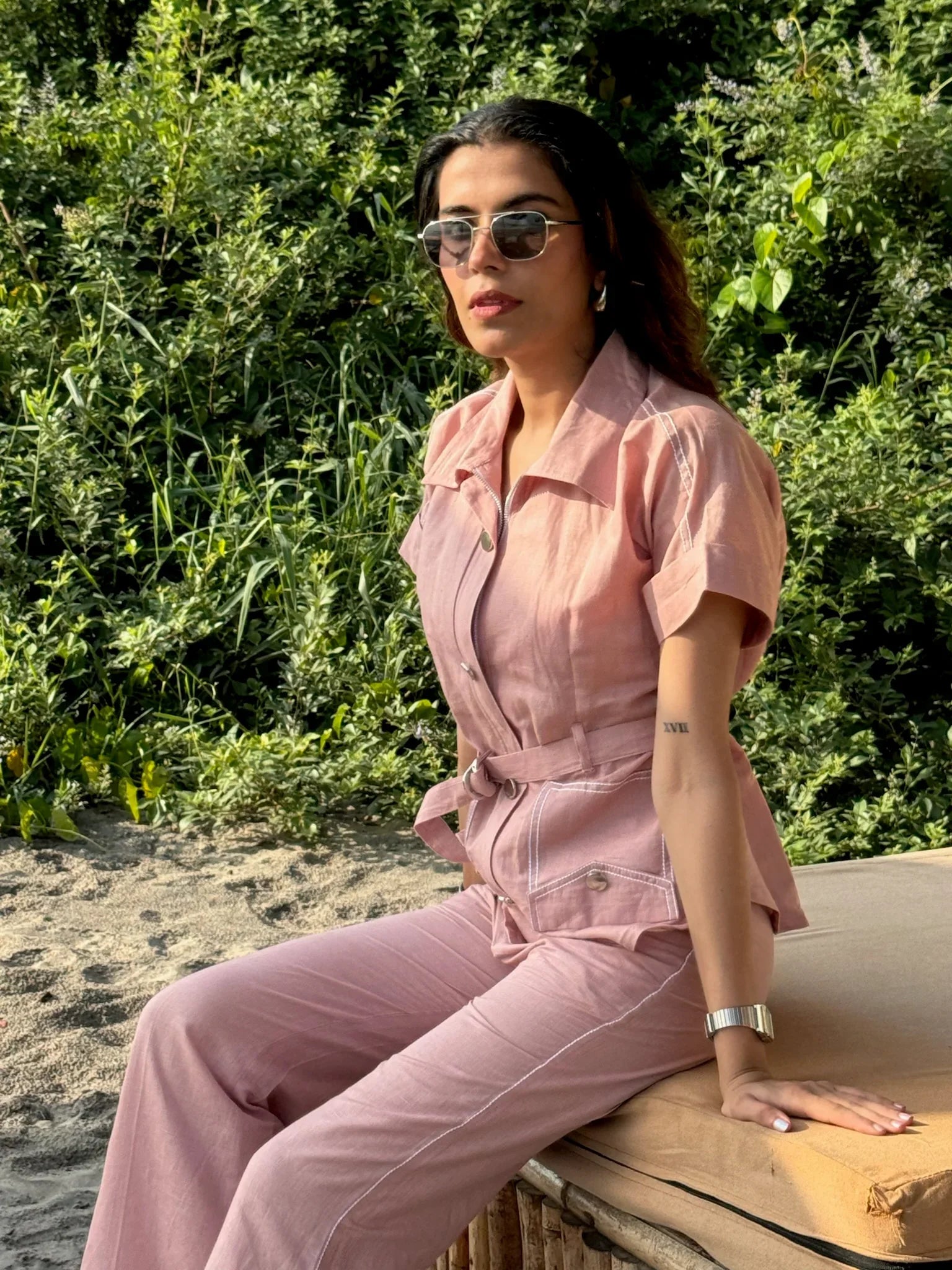 Rosy Belted Co-ord Set