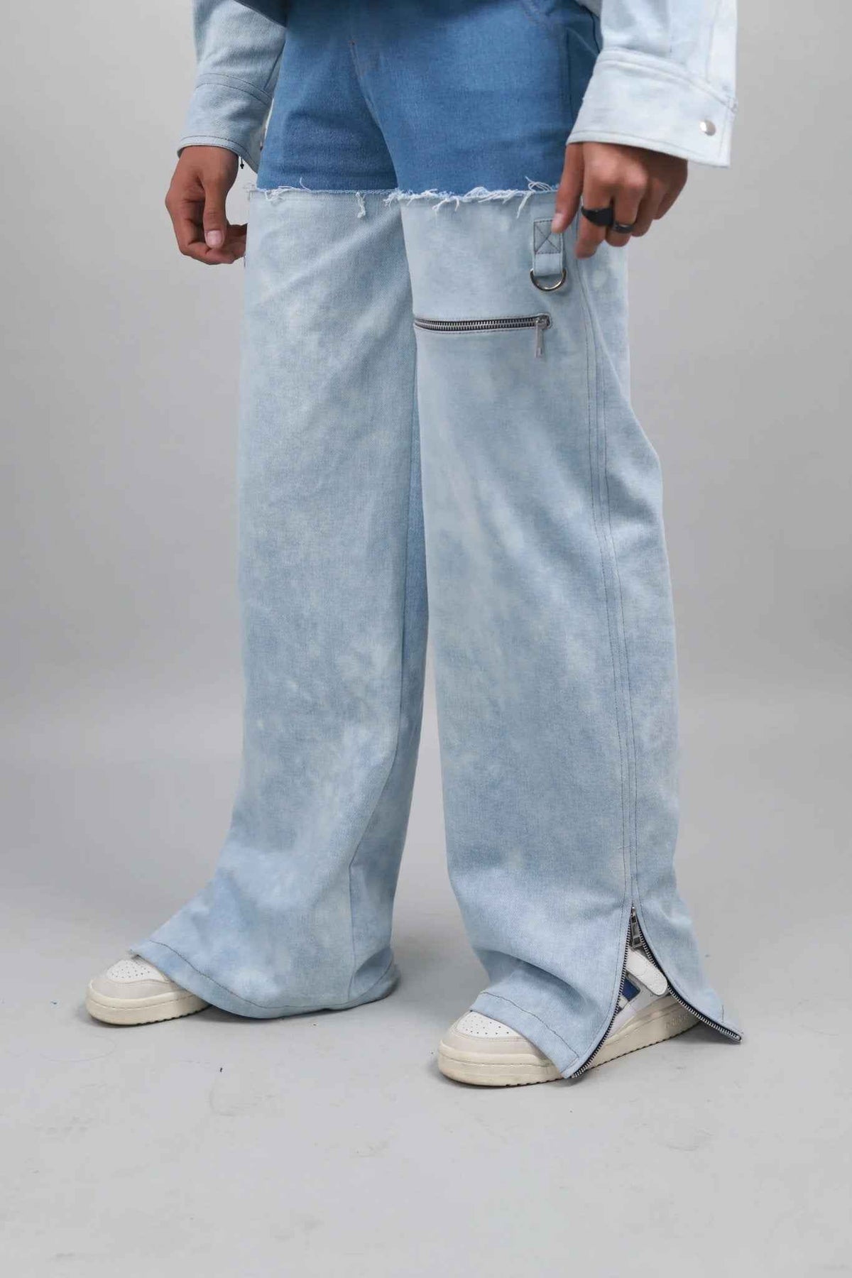 Unisex Dual wide Leg Jeans