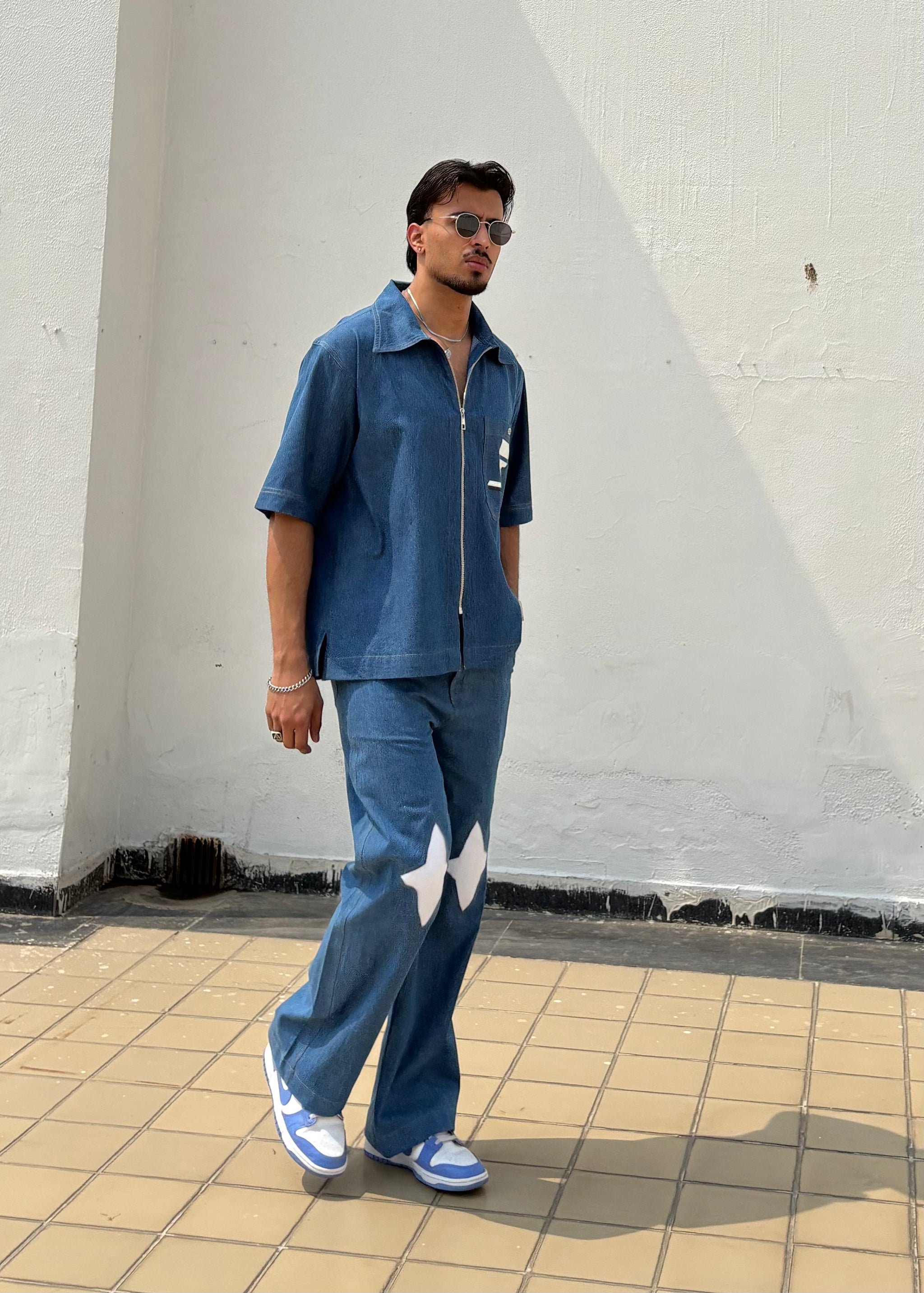 Hawkins Embroidered Denim Co-ord Set