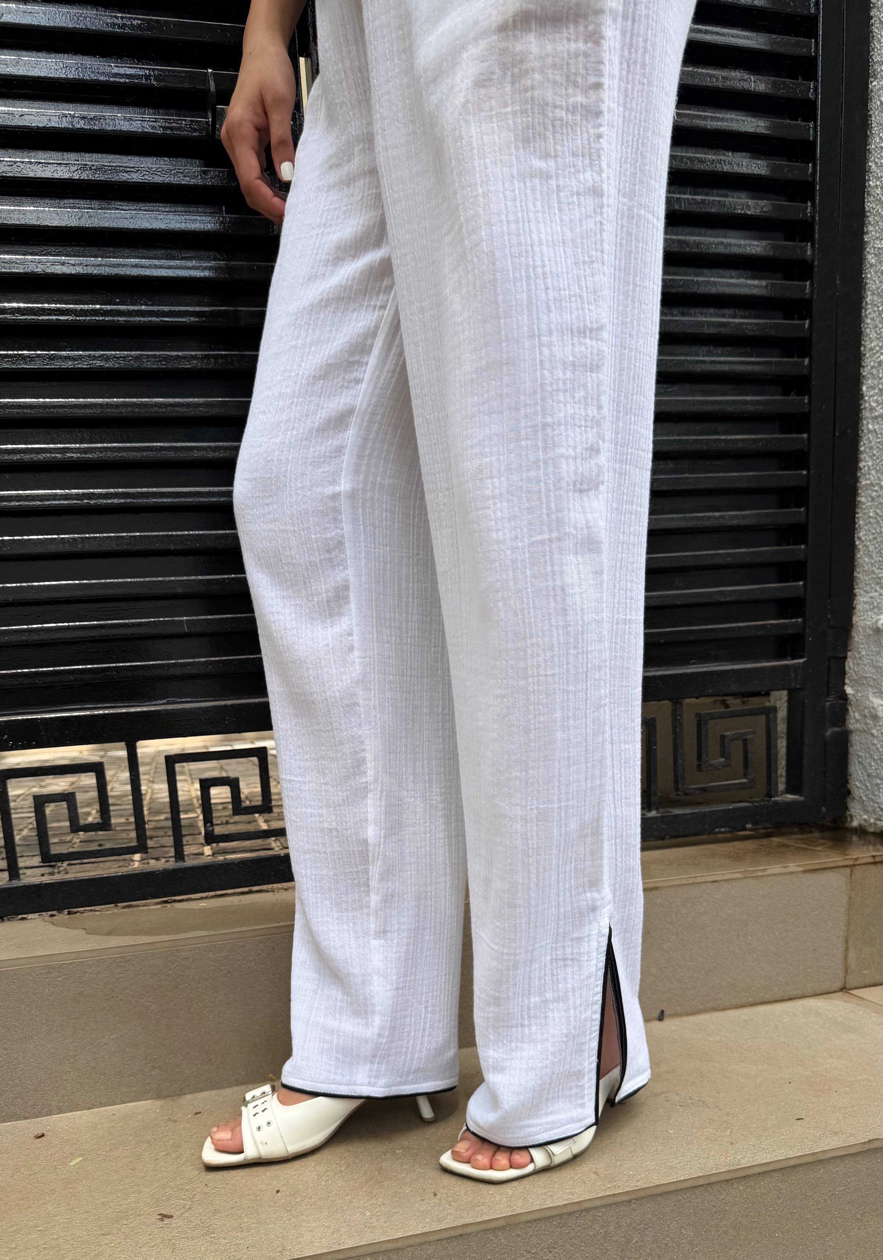 Polka White Women Set