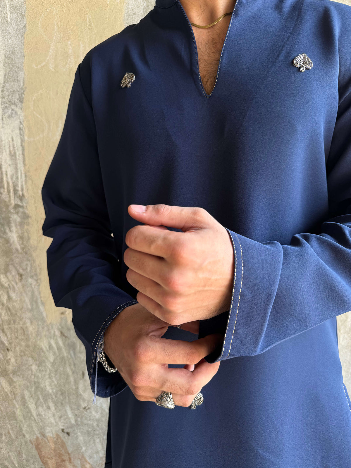 Blue Hearts Kurta Set