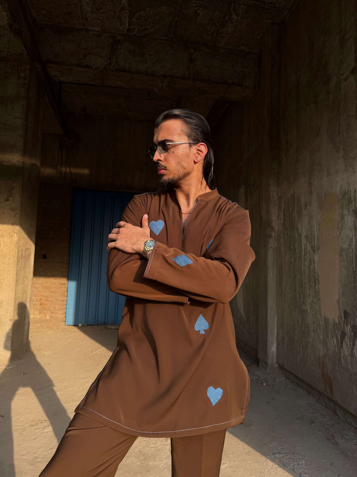 Brown Kurta Set