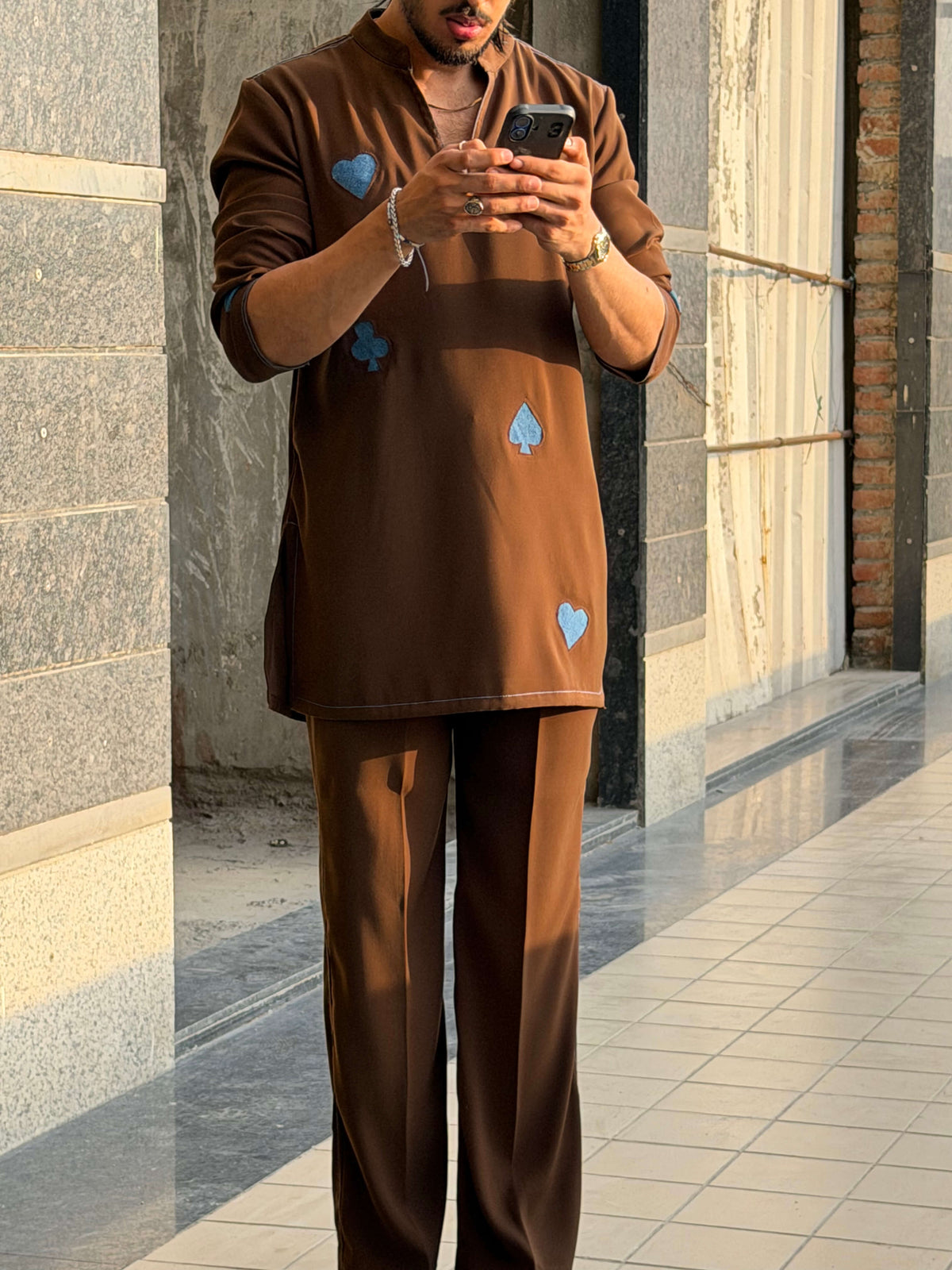 Brown Kurta Set