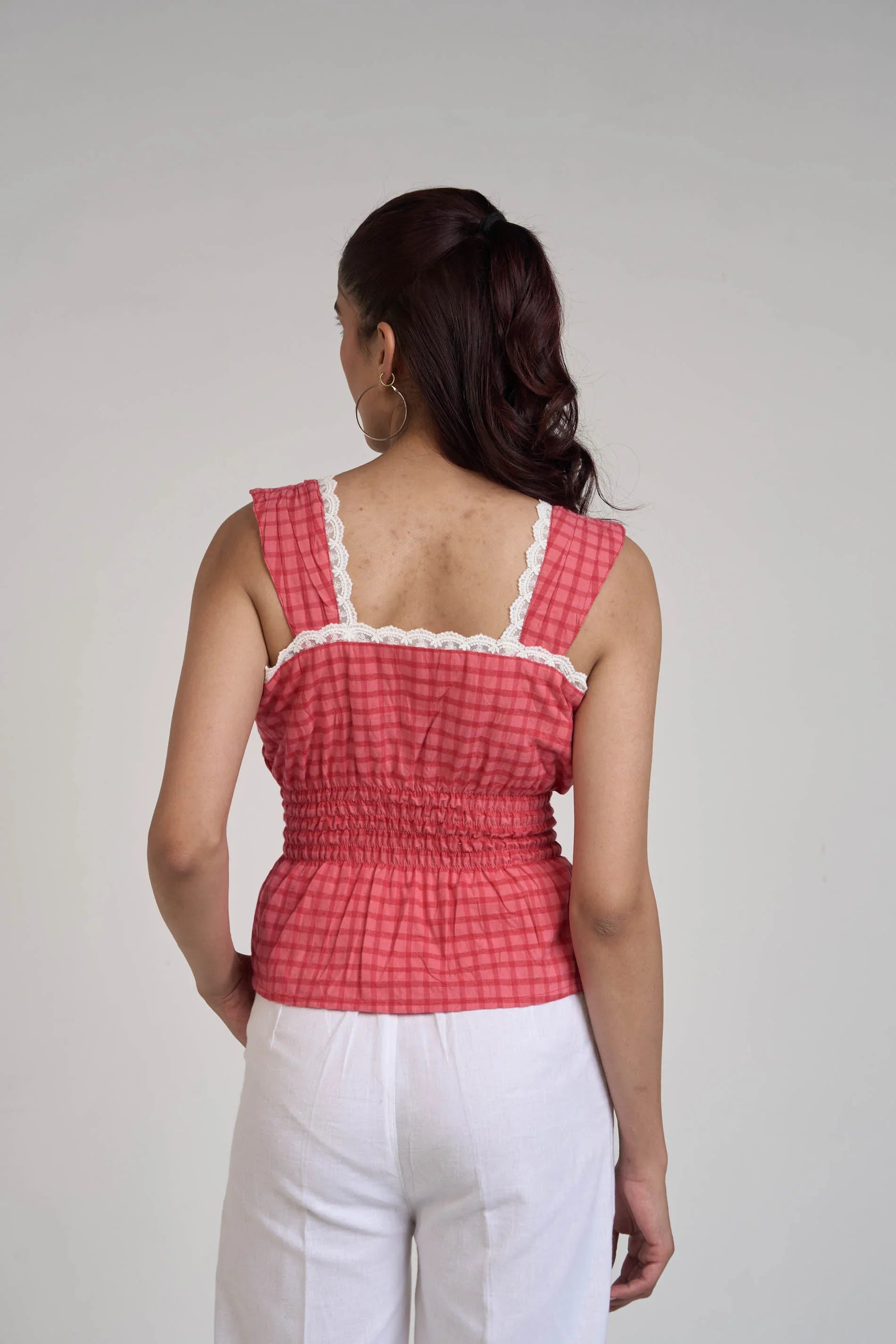 Red Gingham Top