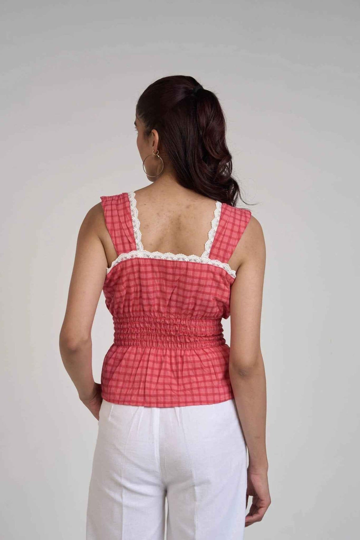 Red Gingham Top