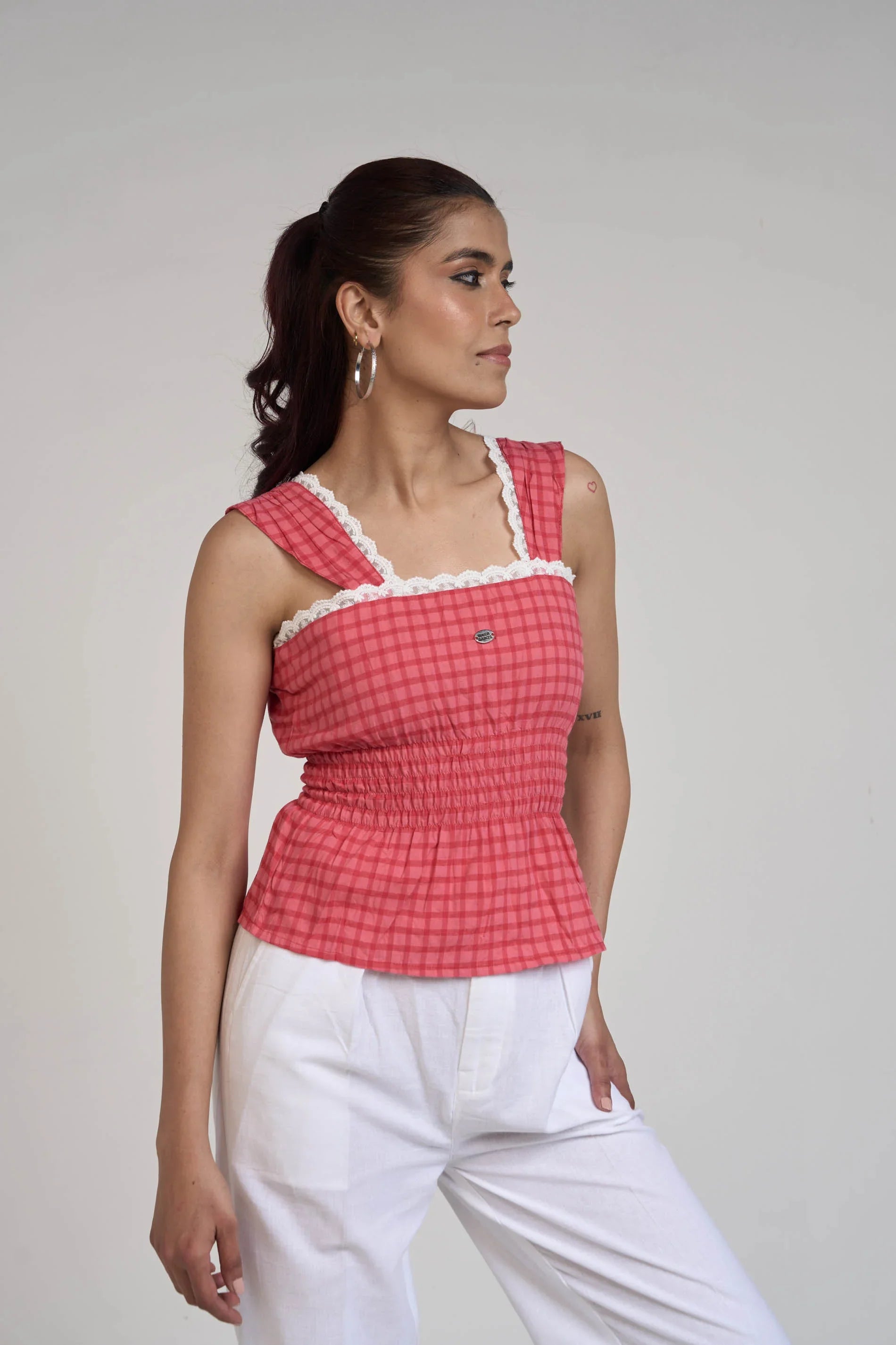 Red Gingham Top