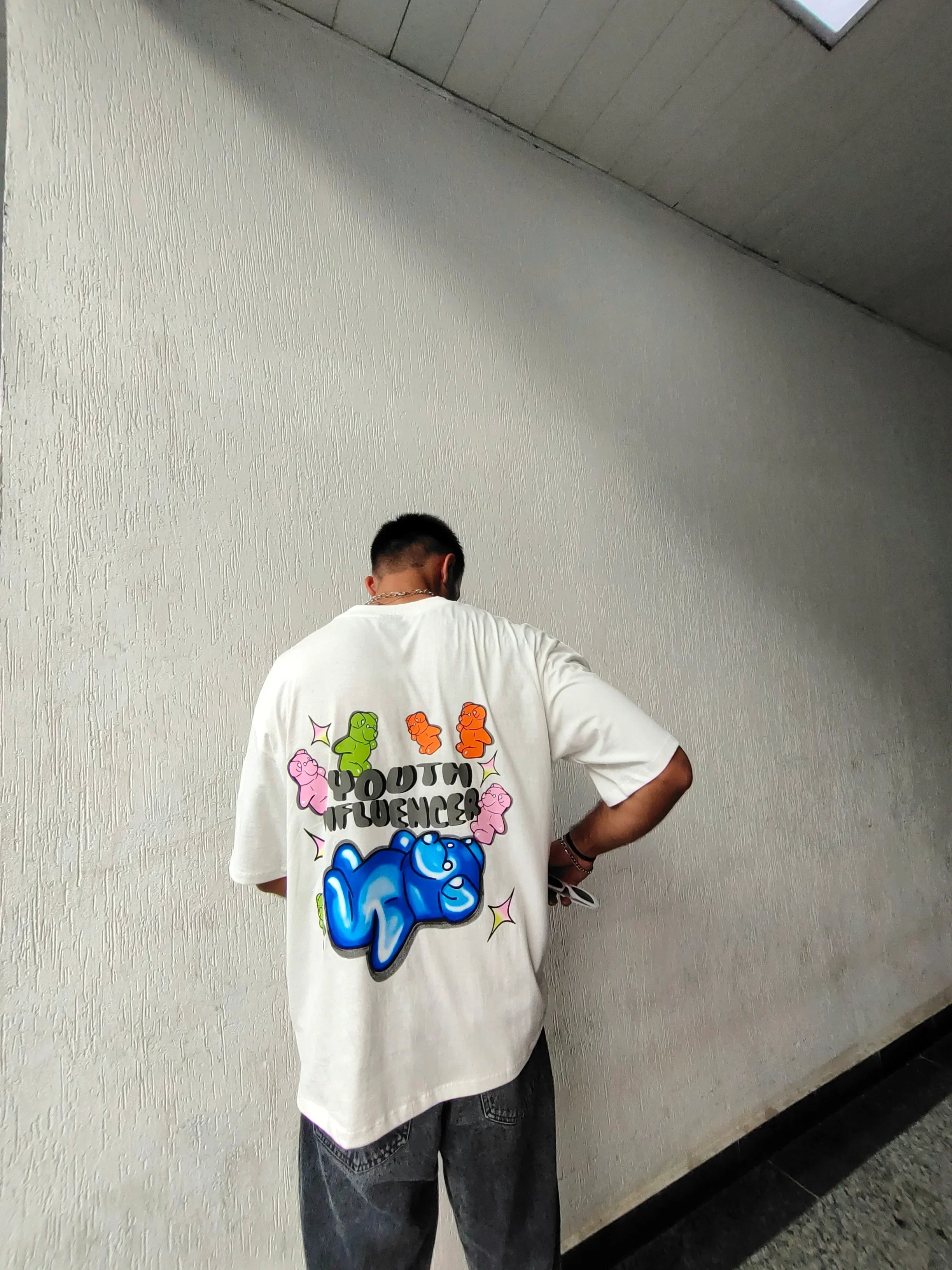 Youth Influencer White Oversized Tshirt