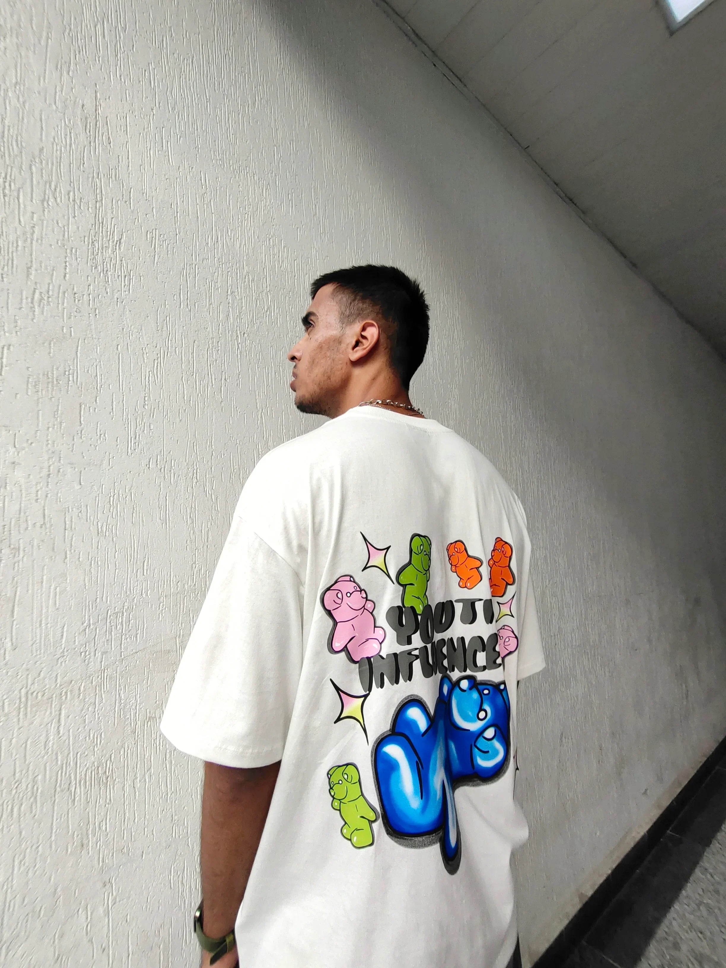 Youth Influencer White Oversized Tshirt