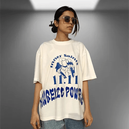 11:11 Angelic Powers Oversized white t-shirt