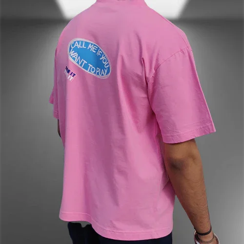 Gaming Arena Oversized Pink T-shirt