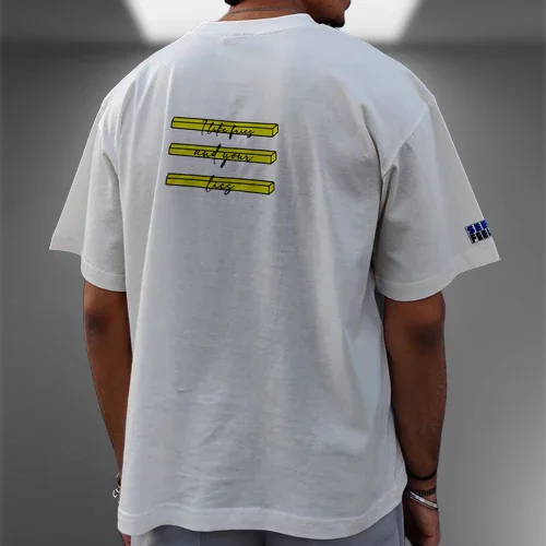 Cheese Liers Oversized White T-shirt