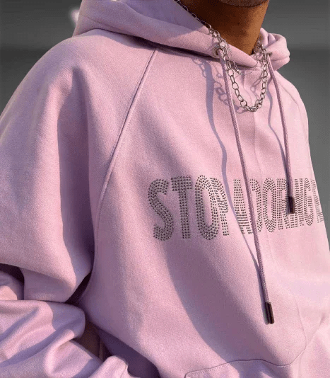 Butterfly Lavender Oversized Hoodie