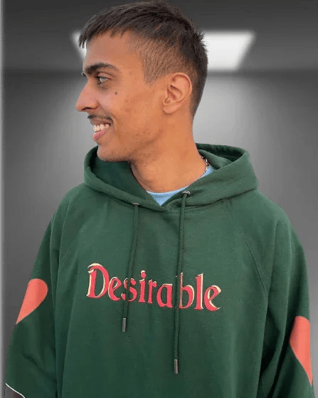 Desirable Poker Bottle Green Oversized Hoodie
