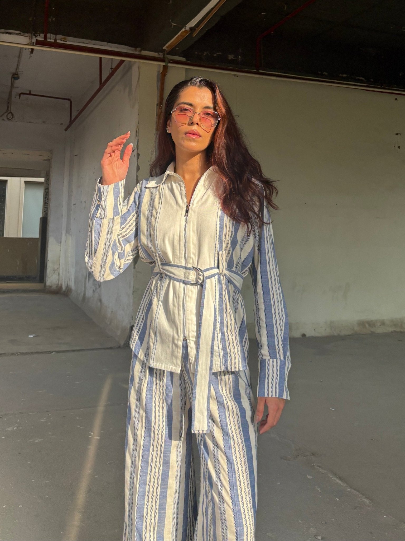 The Santorini Stripe Co-ord Set