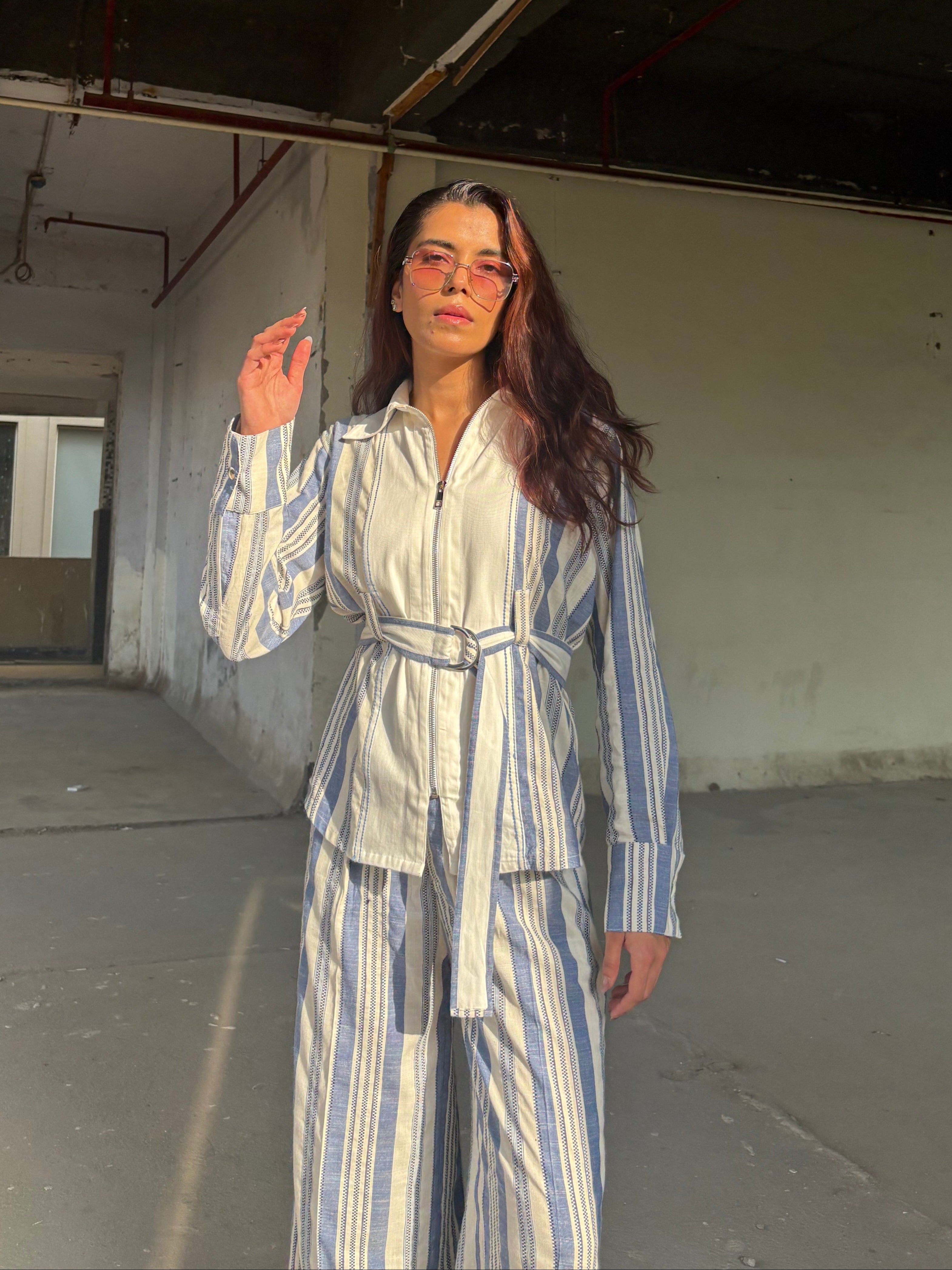The Santorini Stripe Co-ord Set