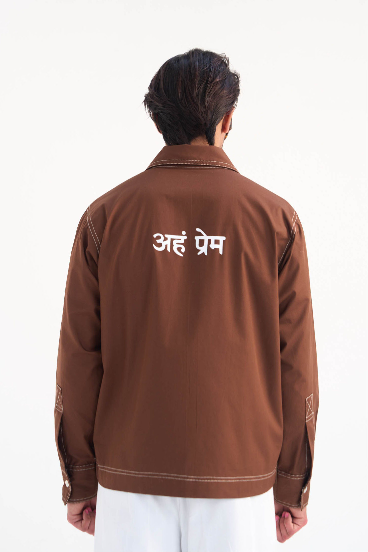 Aham Prema Brown Full Sleeve Shirt