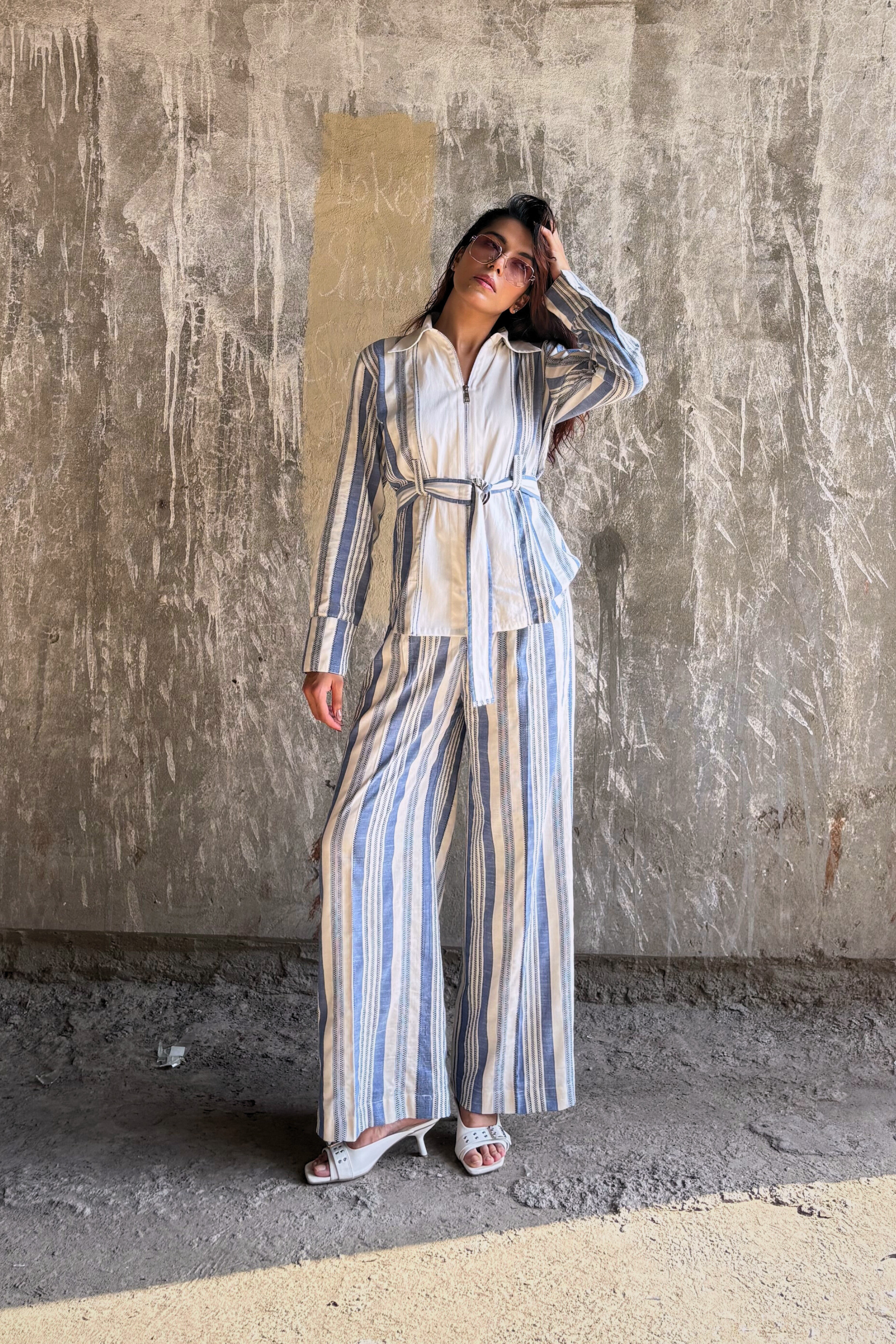 The Santorini Stripe Co-ord Set