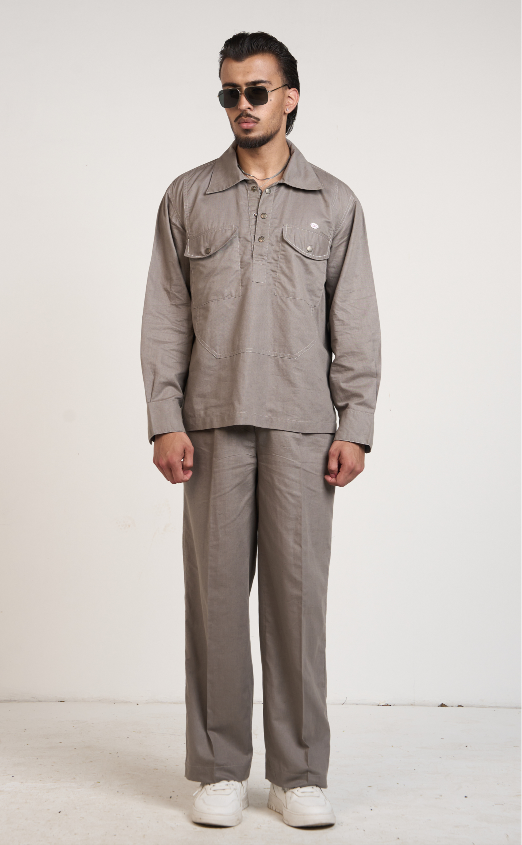 Grey Essential Men Co-ord Set