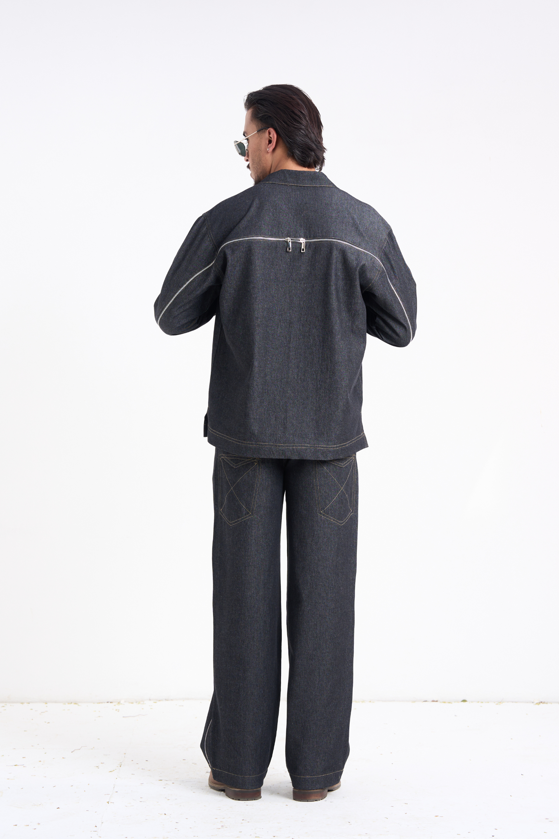 Comet Grey Denim Co-ord Set