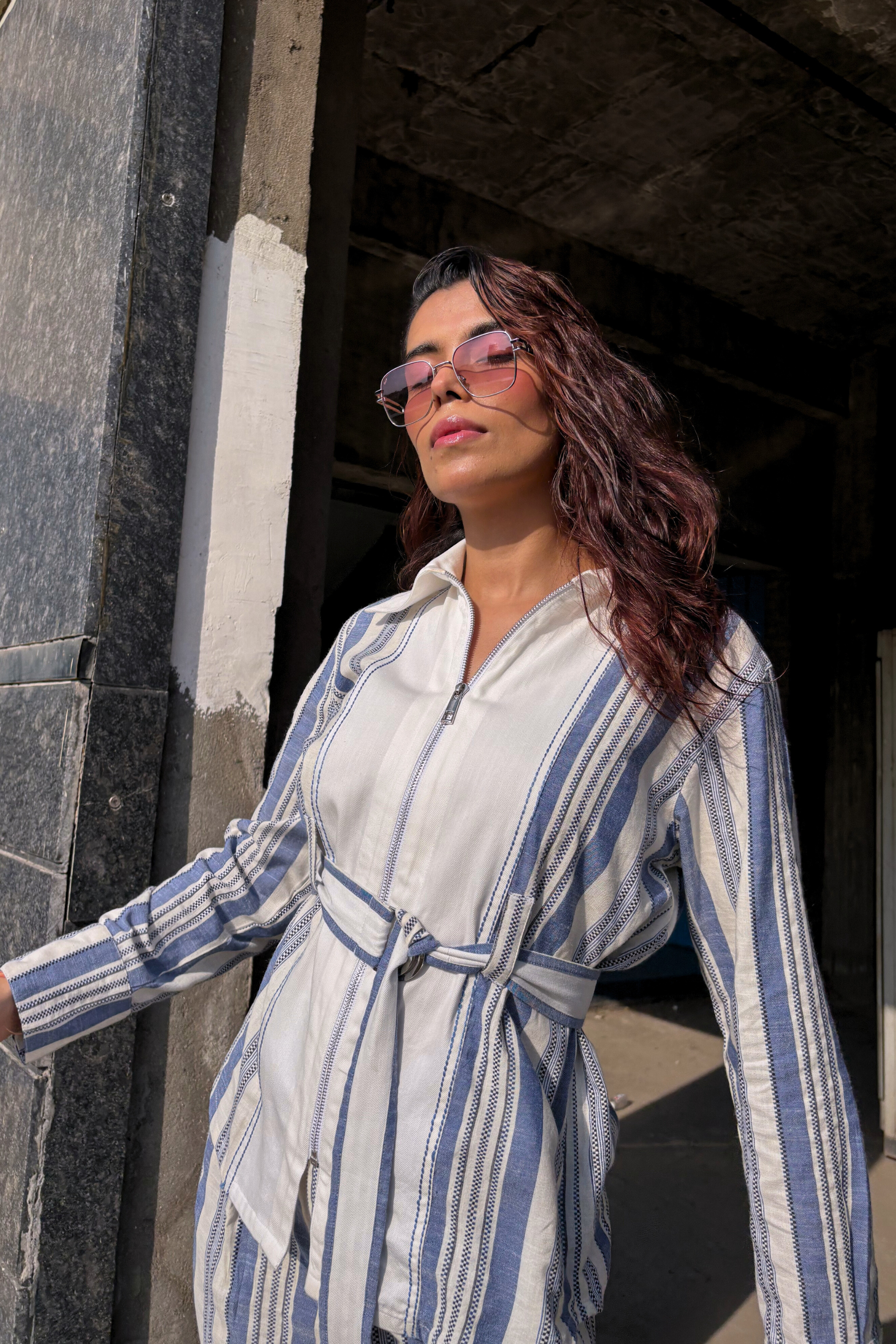 The Santorini Stripe Co-ord Set