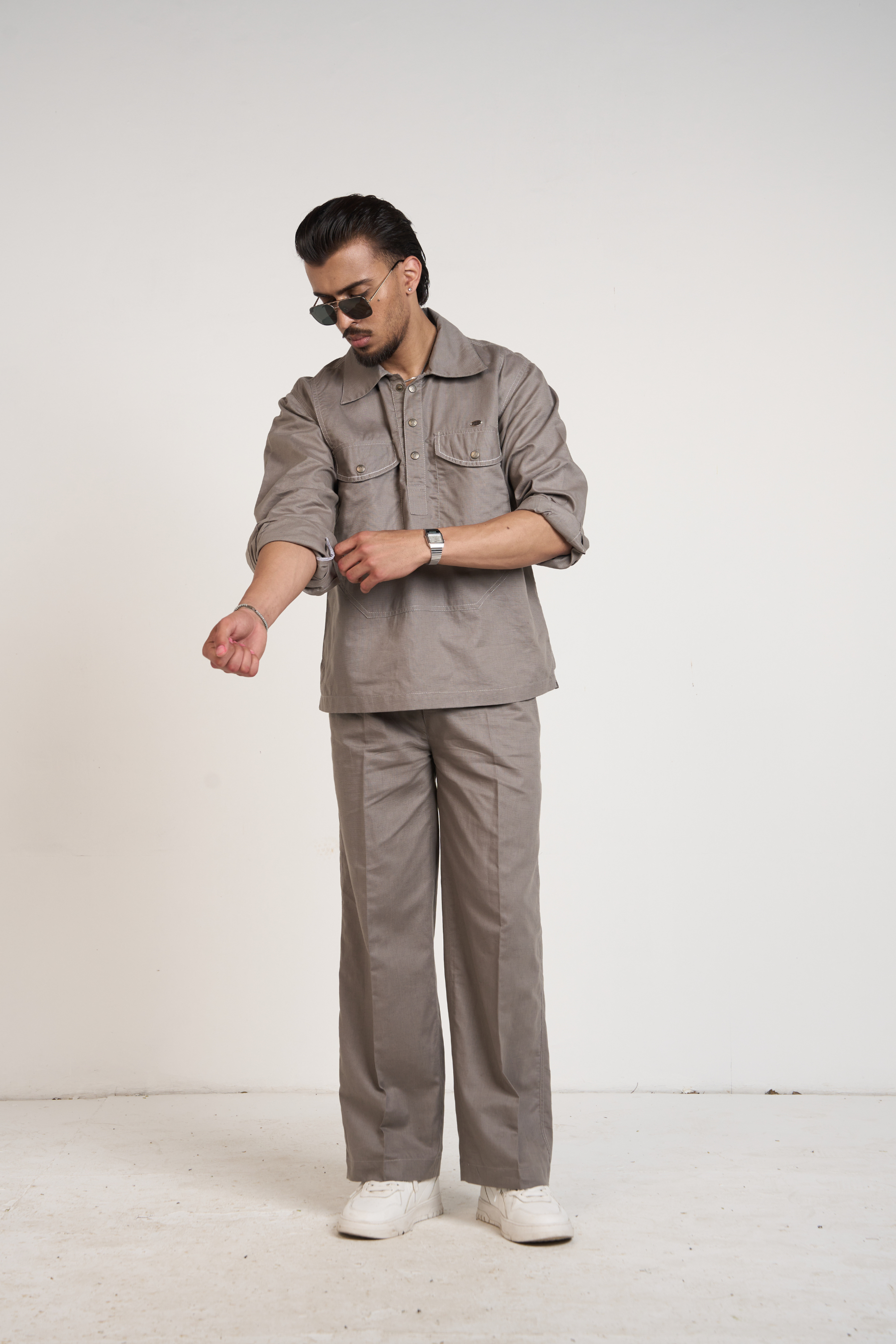 Grey Essential Men Co-ord Set