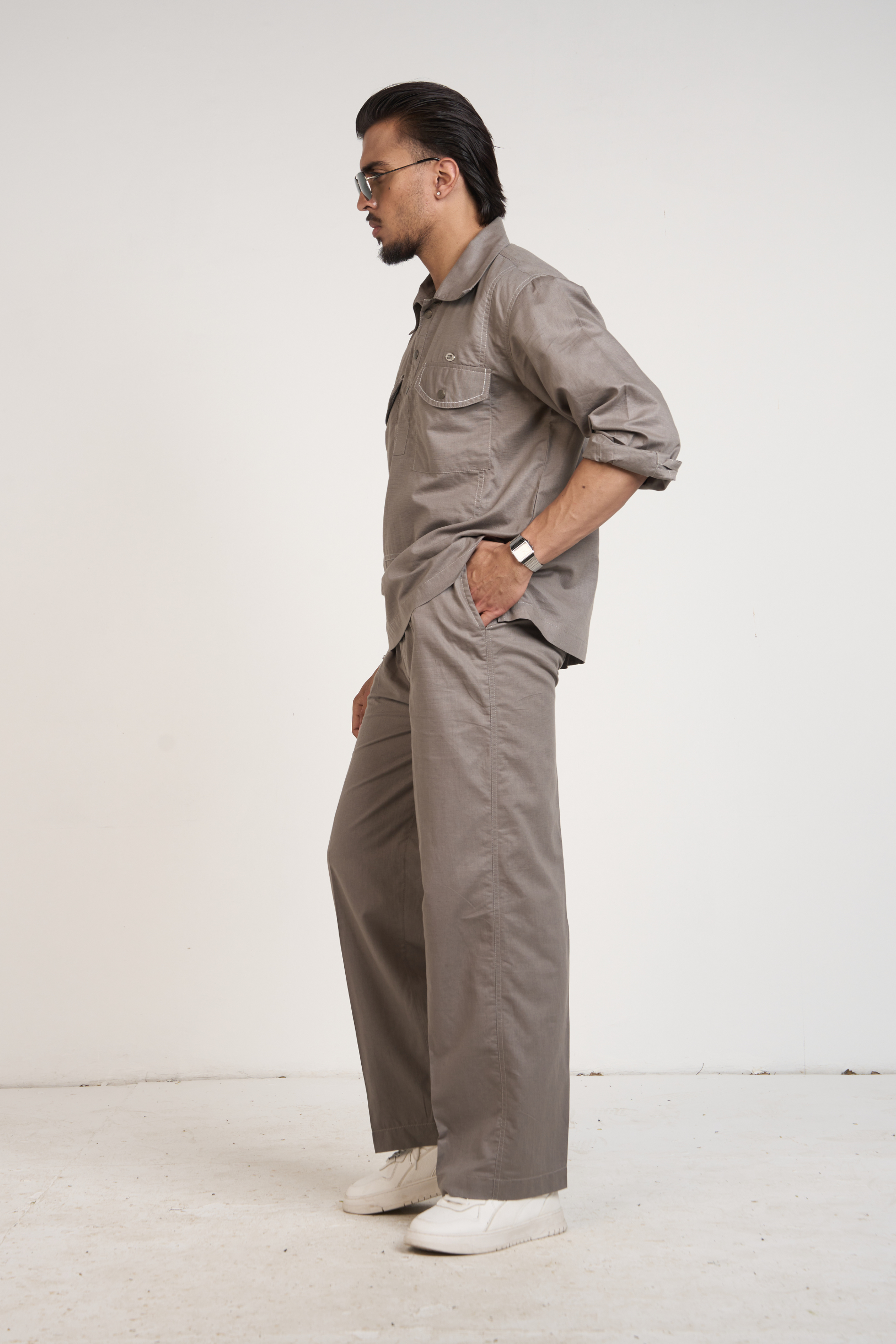 Grey Essential Men Co-ord Set
