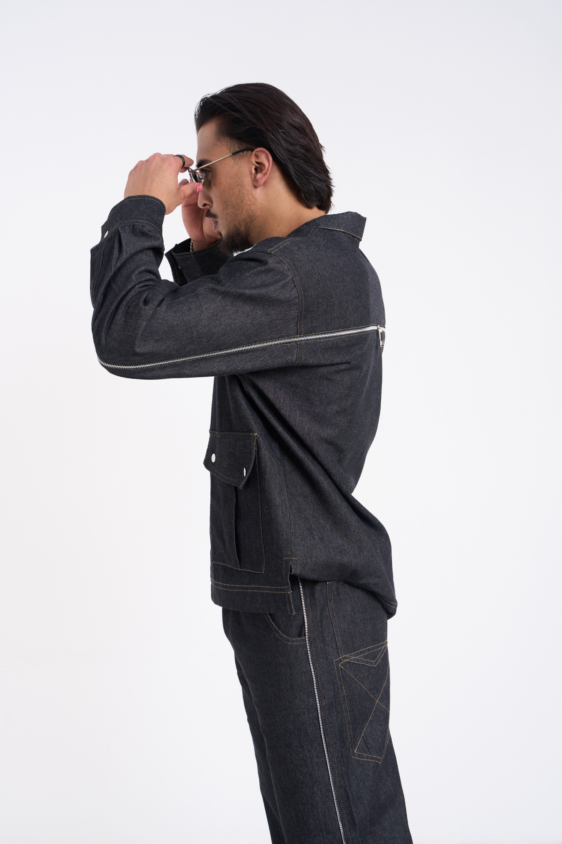 Comet Grey Denim Co-ord Set