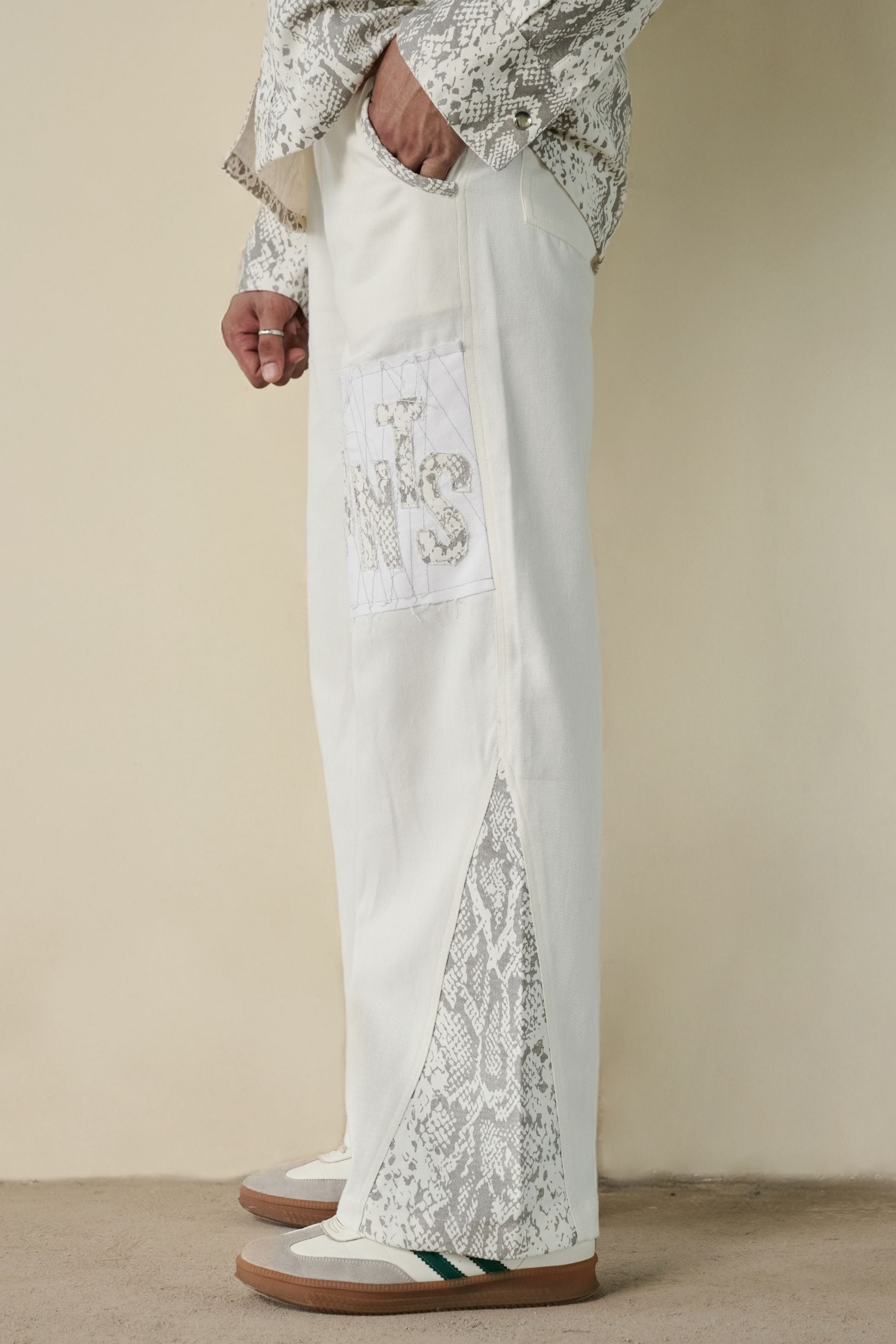 Snakeskin Print Shirt & Pants Set