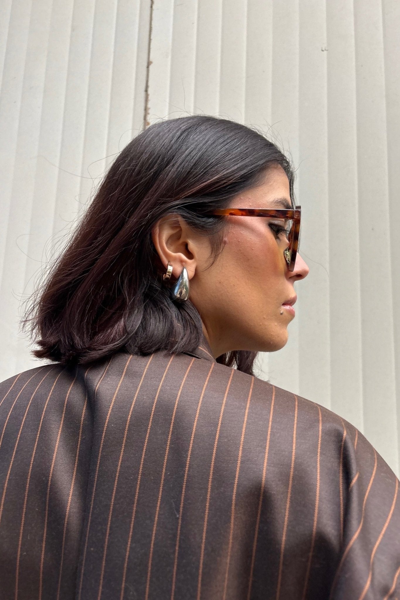 Tokyo Brown Pinstripe Set