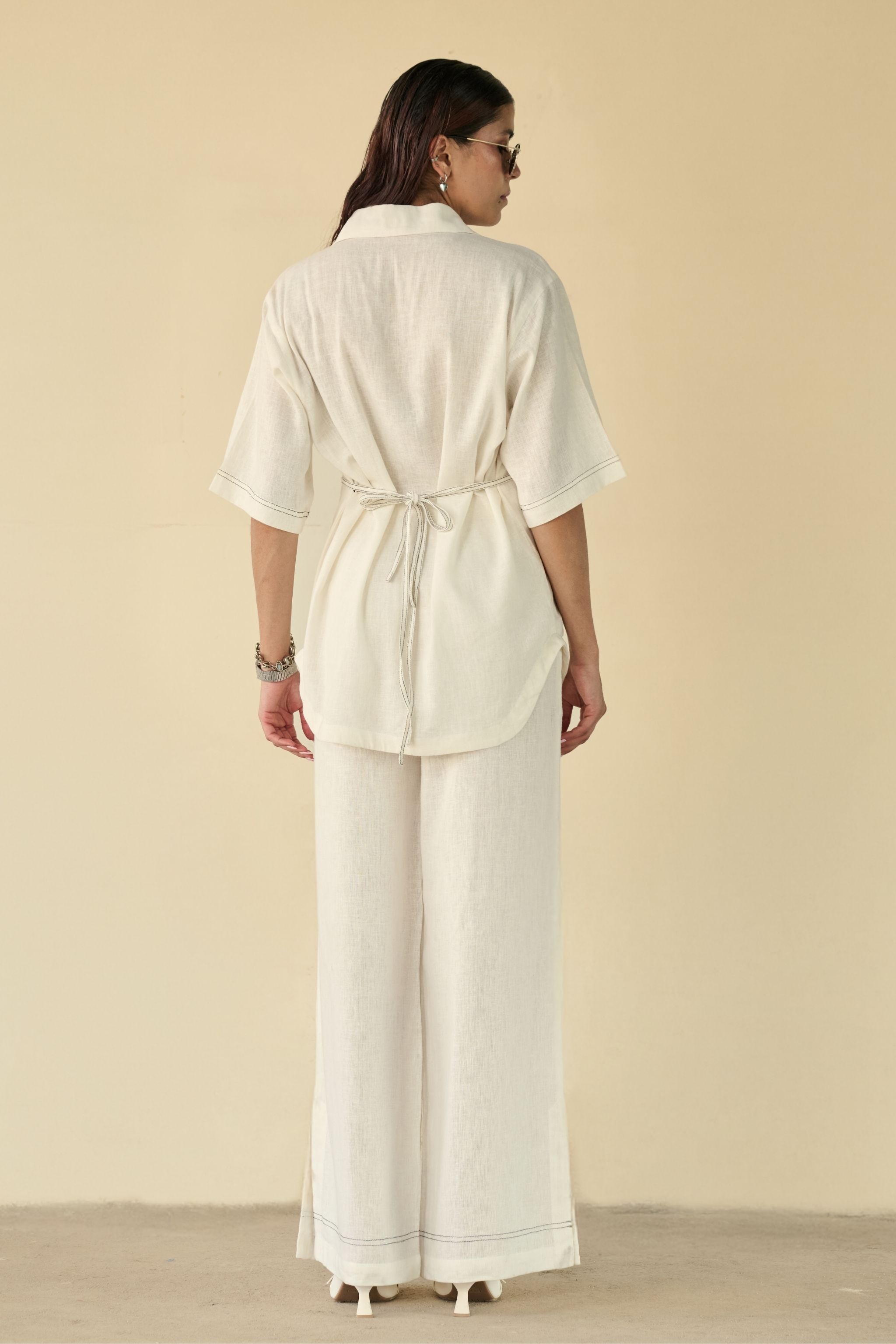 Ivory Bloom Linen Set
