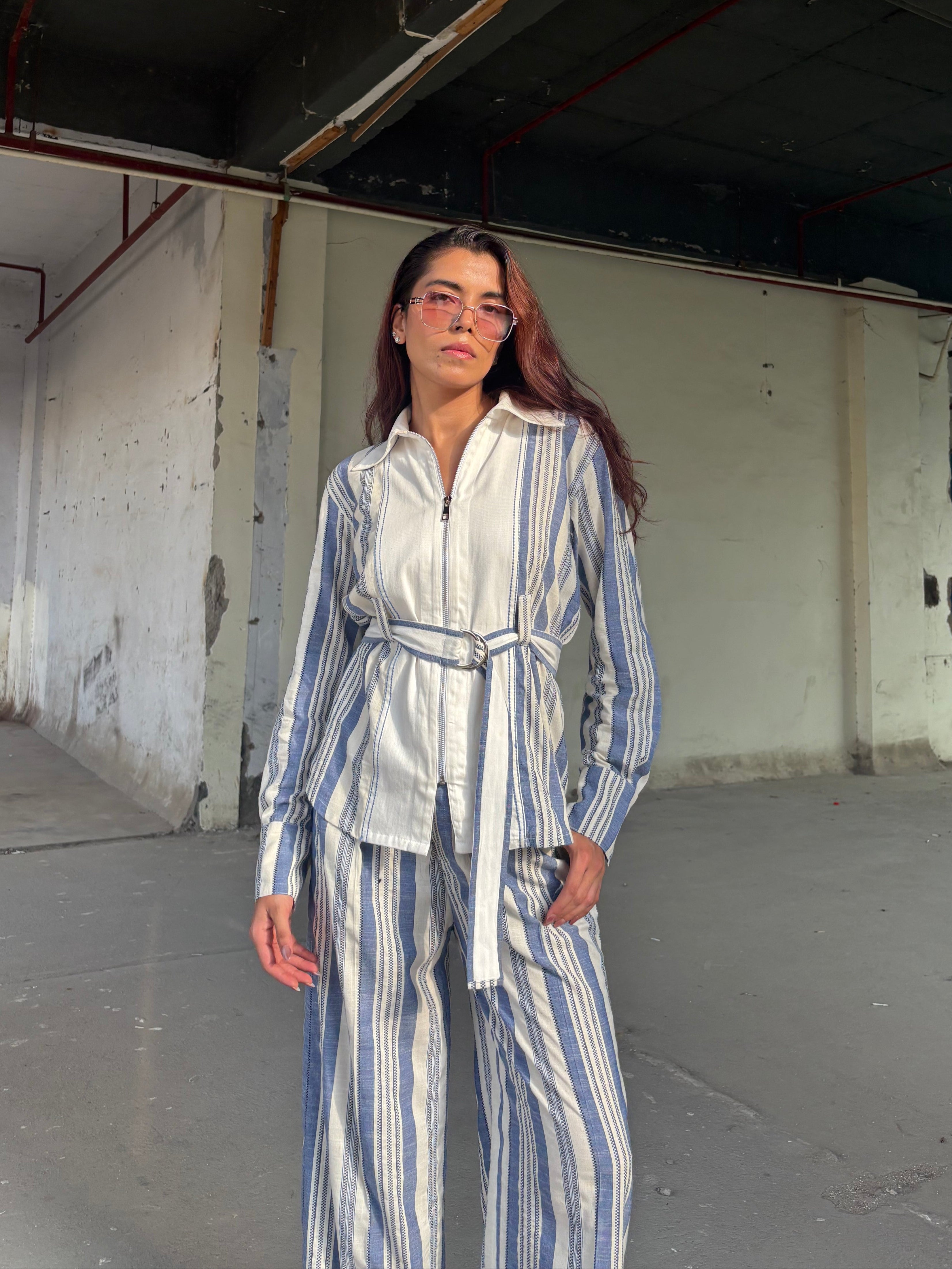 The Santorini Stripe Co-ord Set