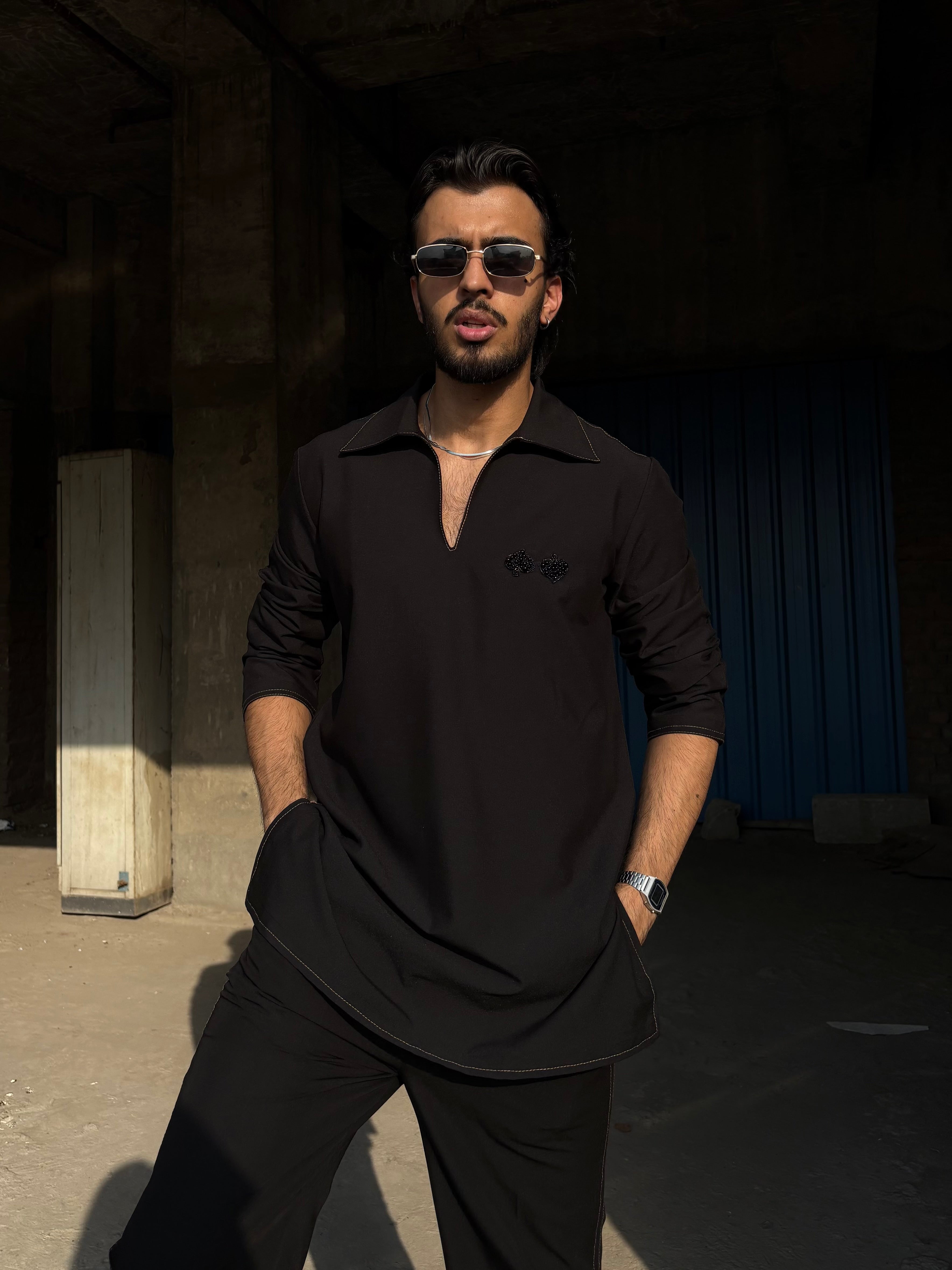 Black Classic Kurta Co-ord