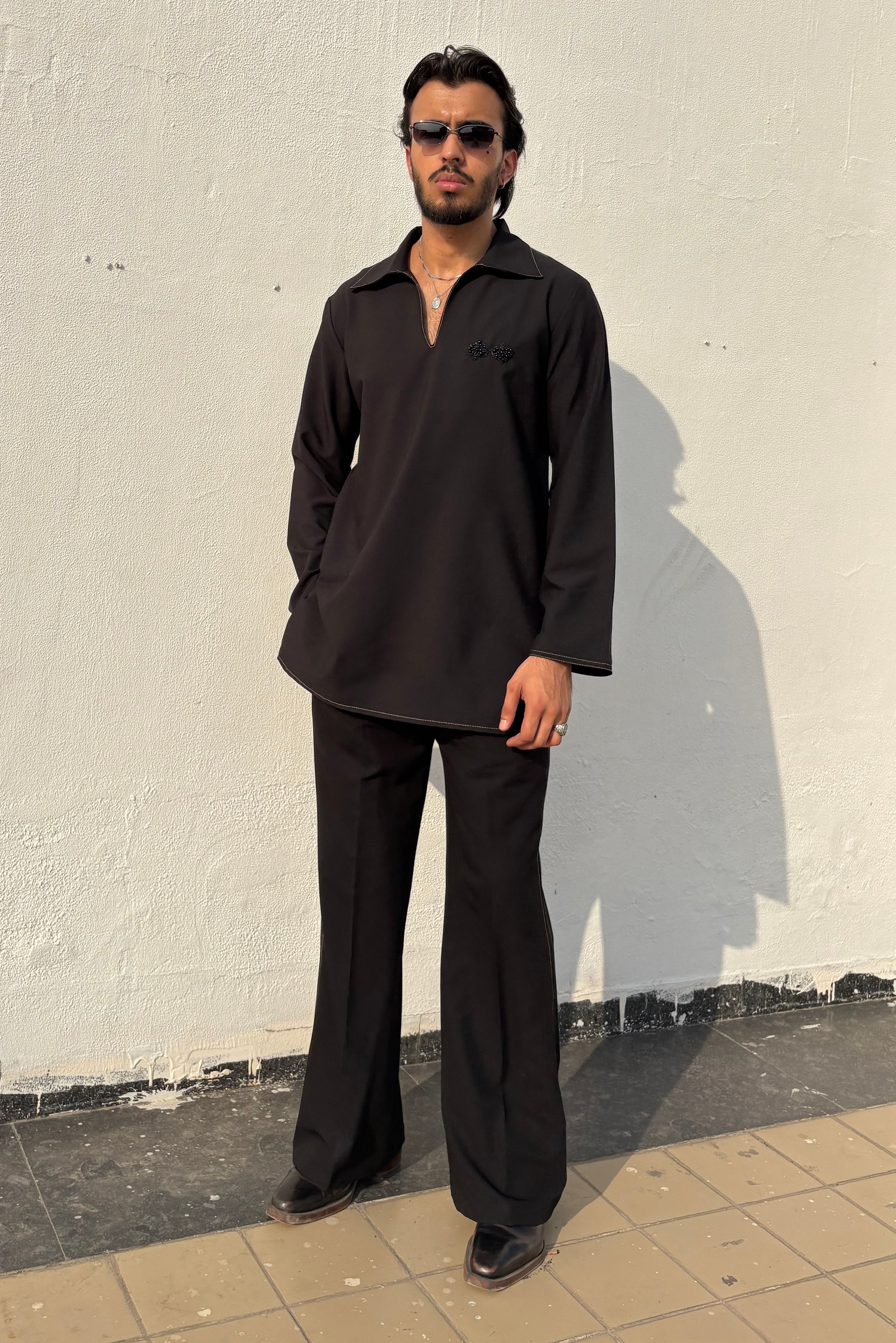 Black Classic Kurta Co-ord