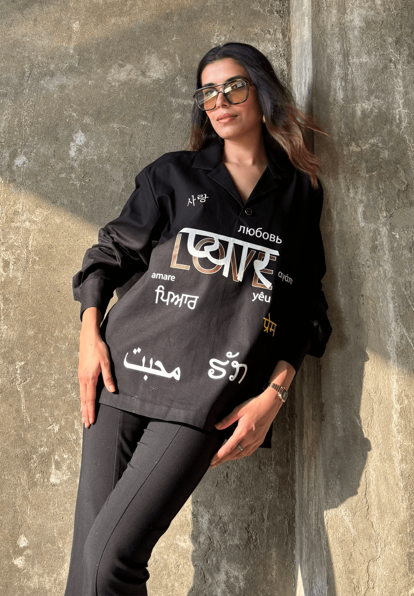 Pyaar Black Shirt