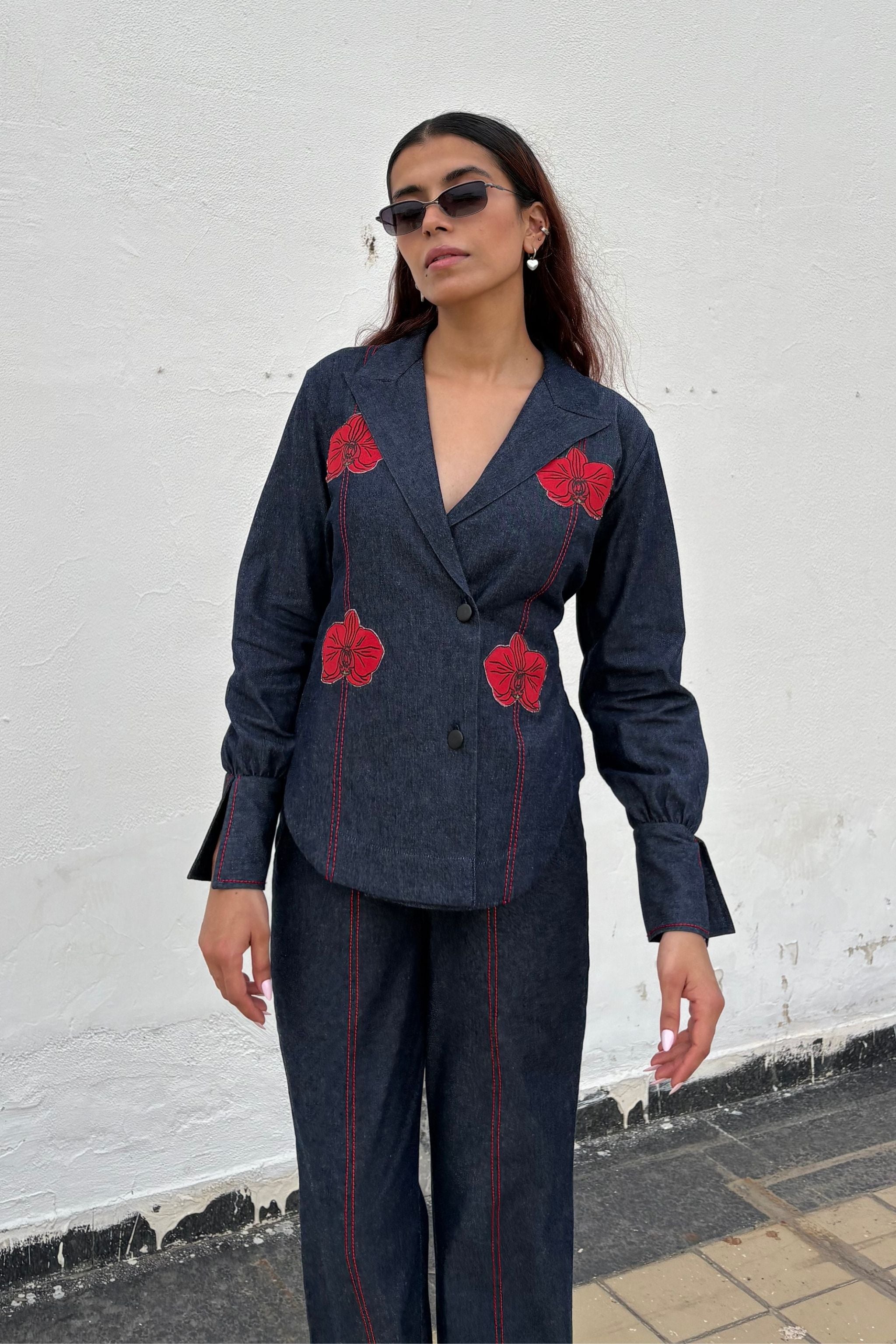 Orchid Blue Denim Set