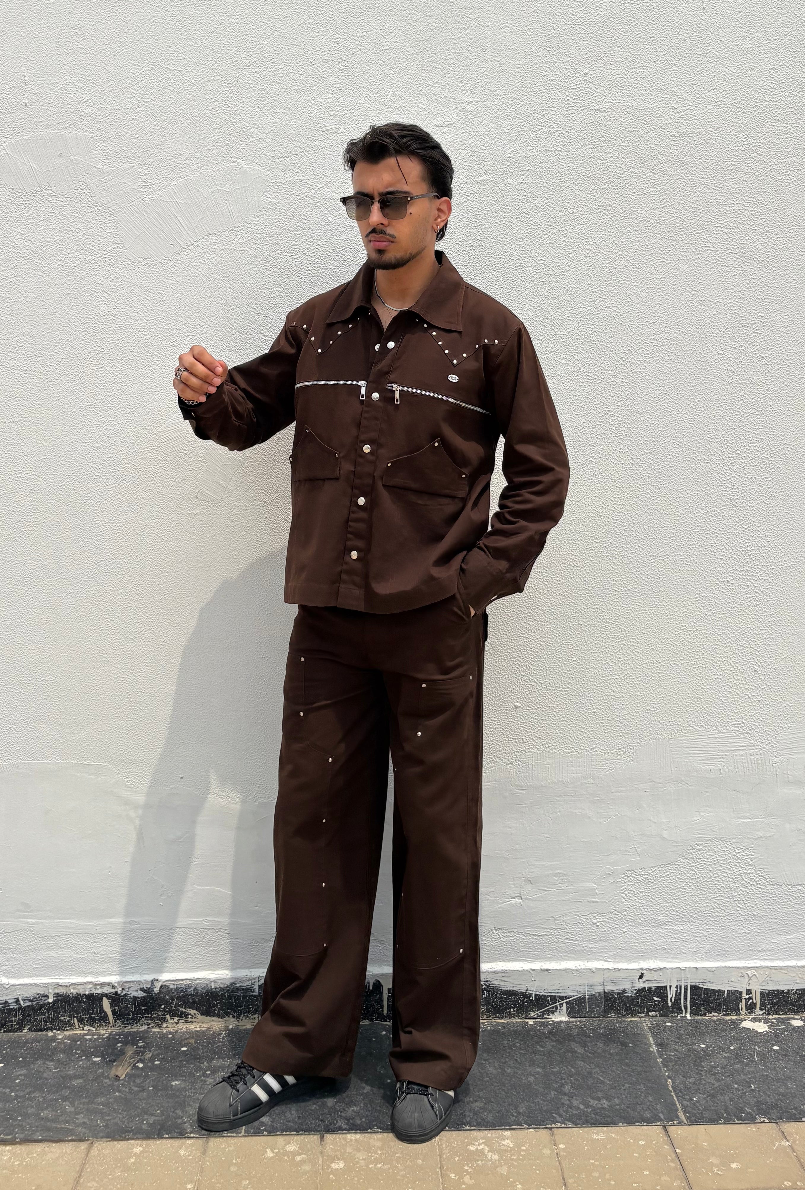 Umber Brown Full-Sleeve Shirt&nbsp;