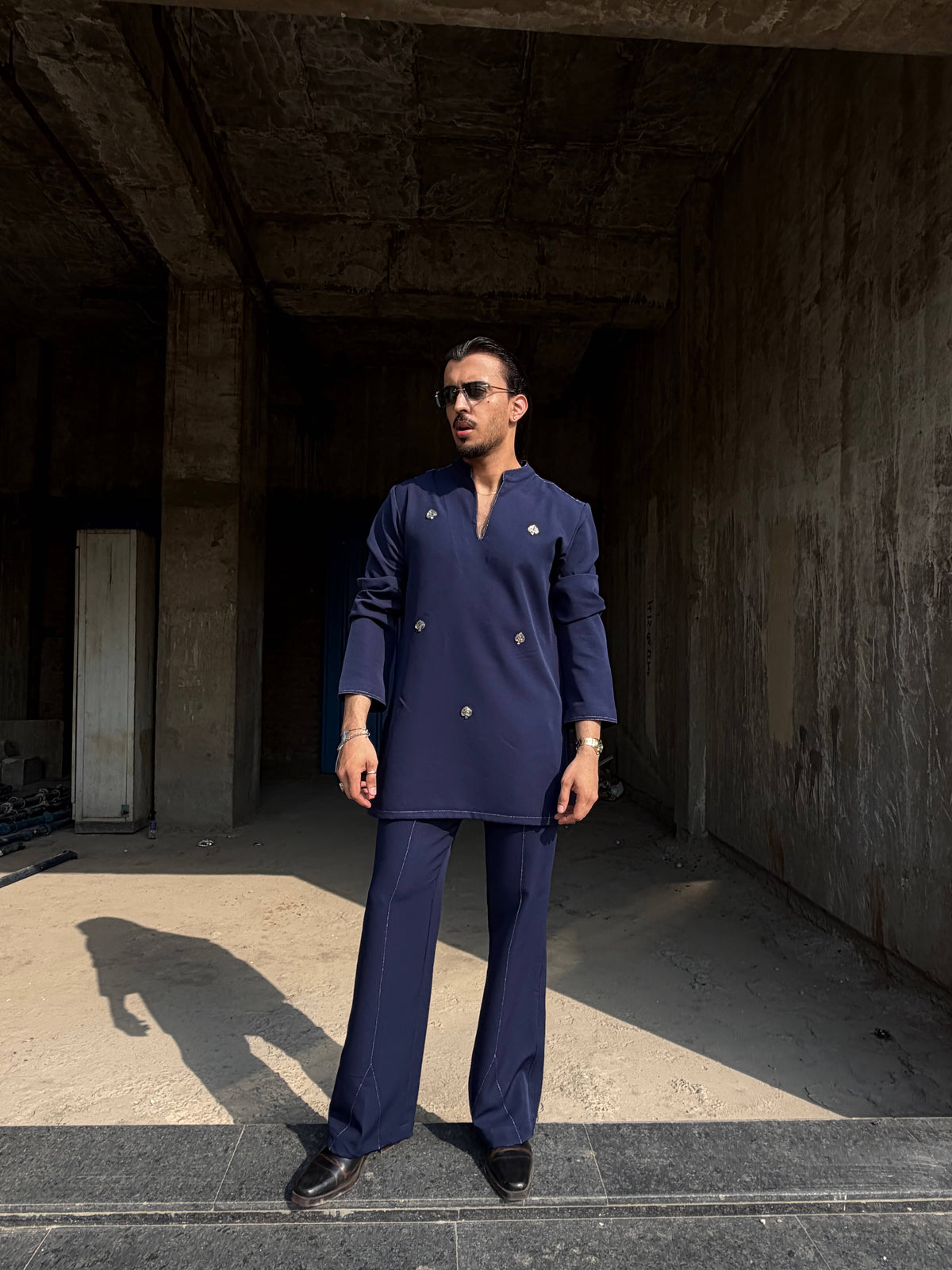 Blue Hearts Kurta Set