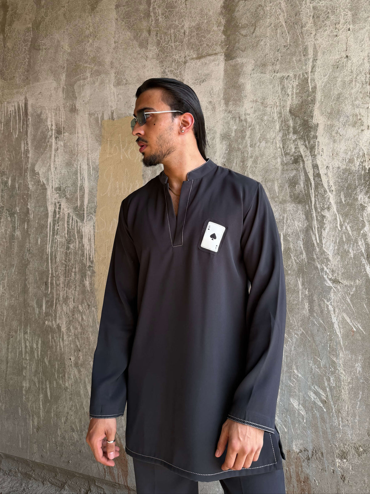 Grey Kurta Set