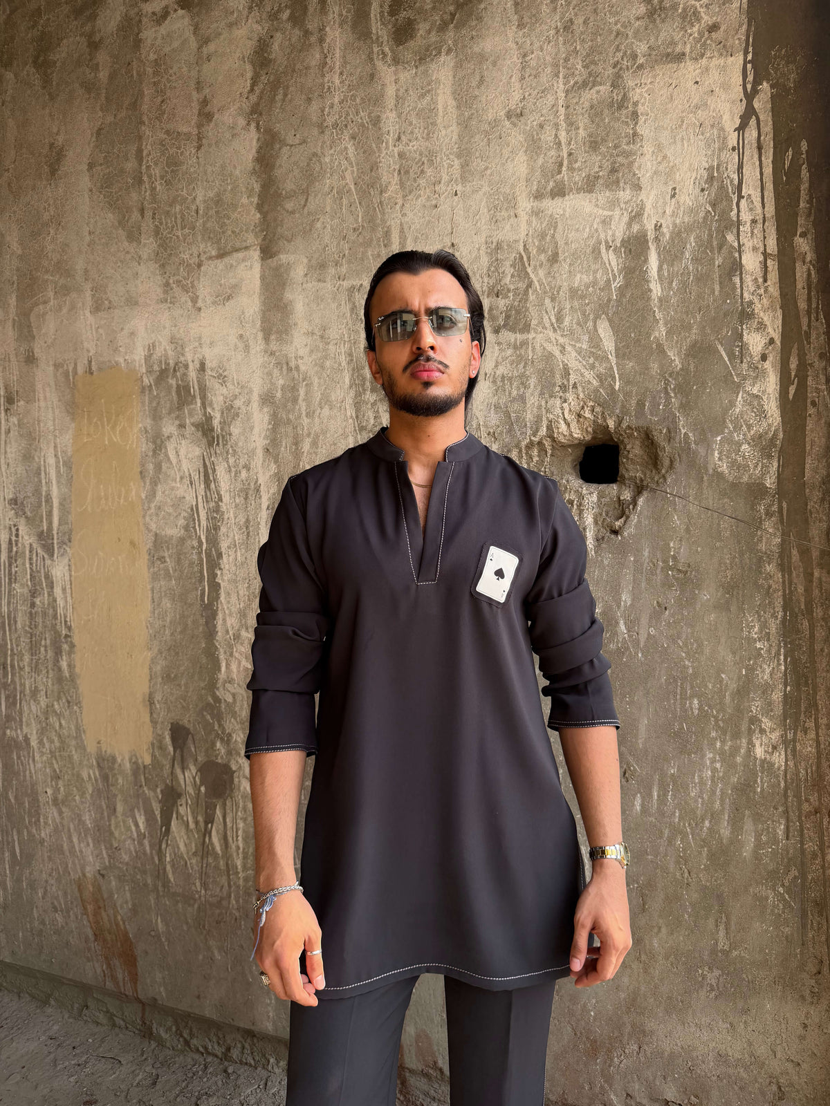 Grey Kurta Set