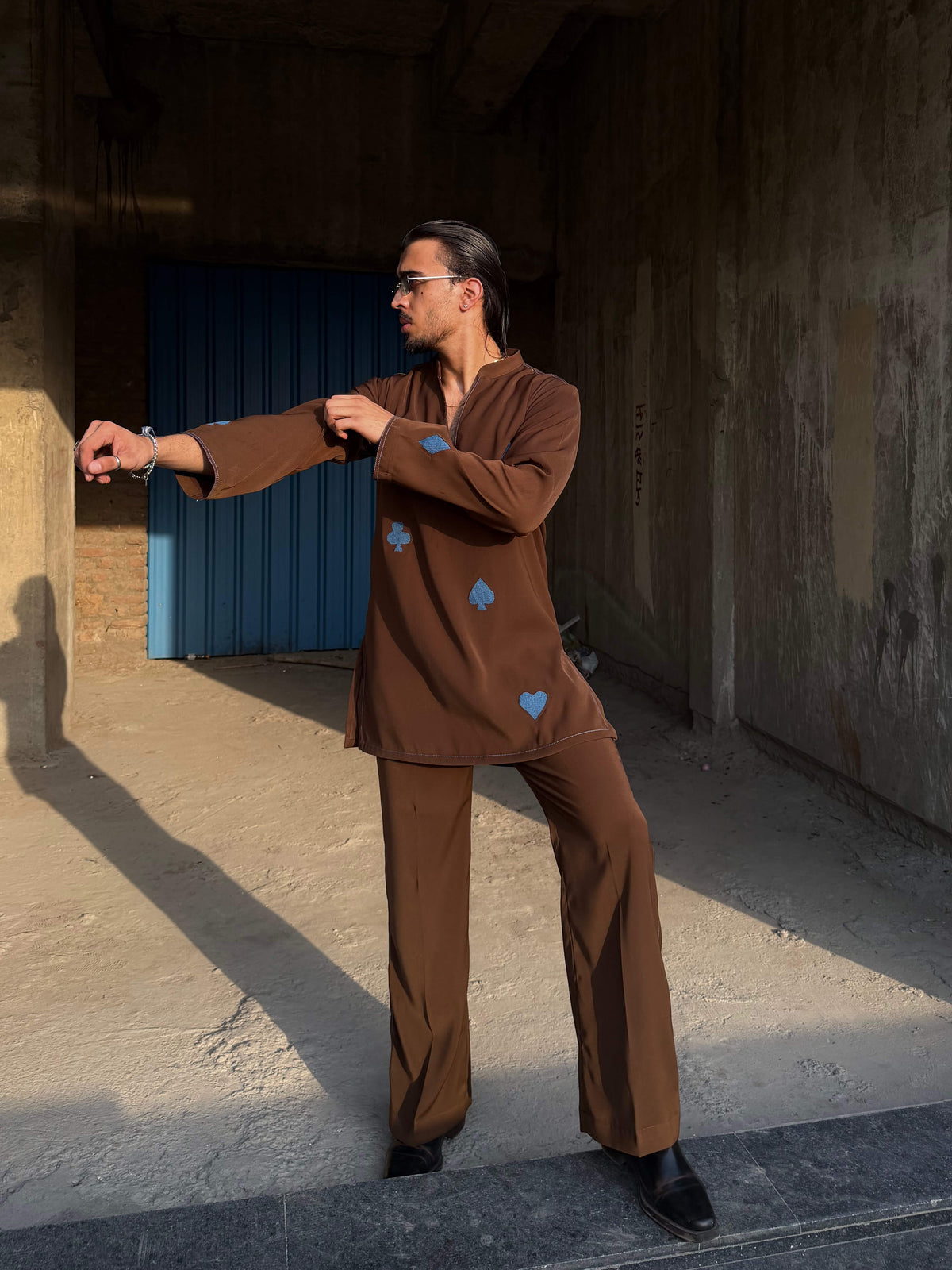 Brown Kurta Set