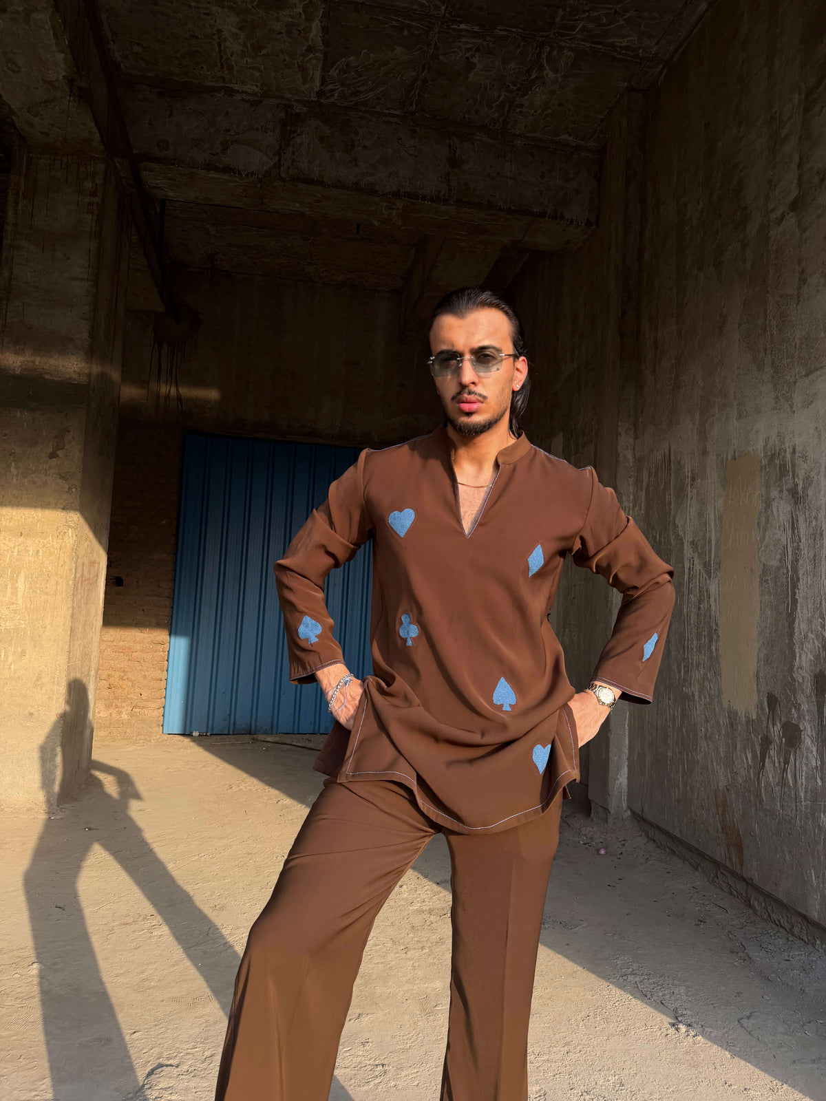 Brown Kurta Set