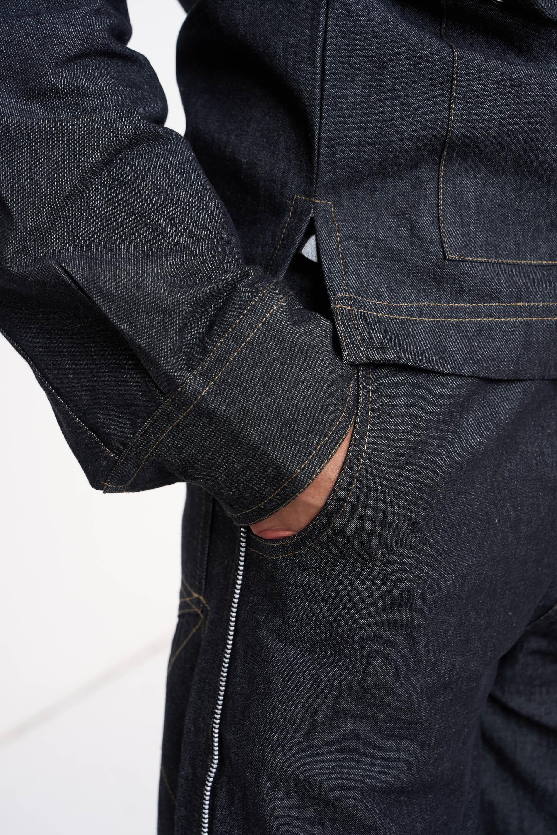 Comet Grey Denim Full-Sleeve Shirt