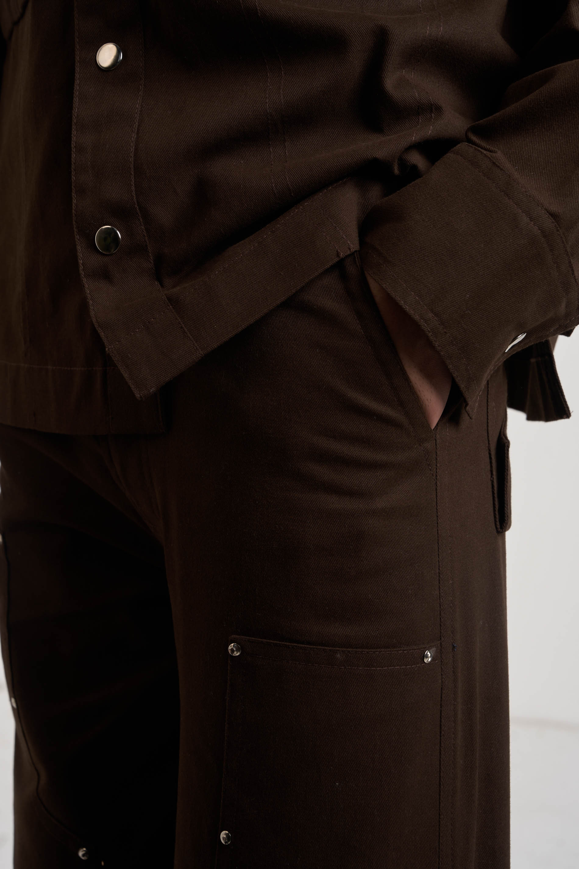 Umber Brown Men Co-ord Set