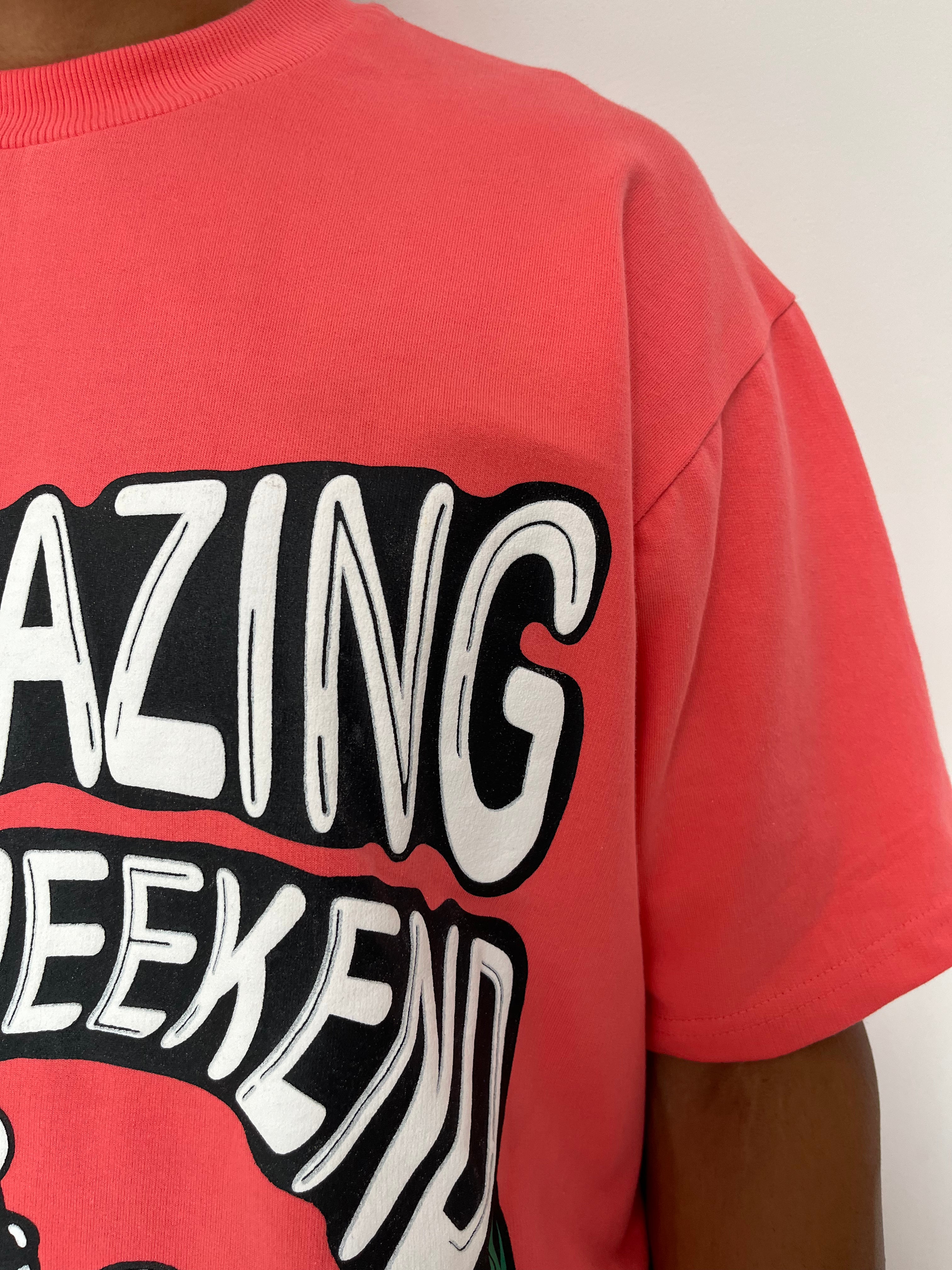 Stargazing Sunset Pink Oversized T-shirt