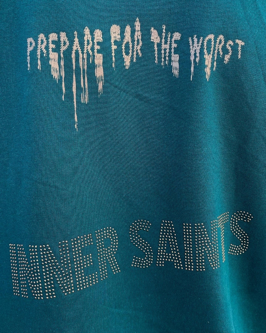 Problematic Attitude Teal Green Oversized Tshirt