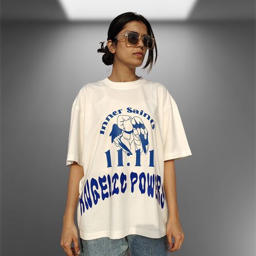 11:11 Angelic Powers Oversized white t-shirt