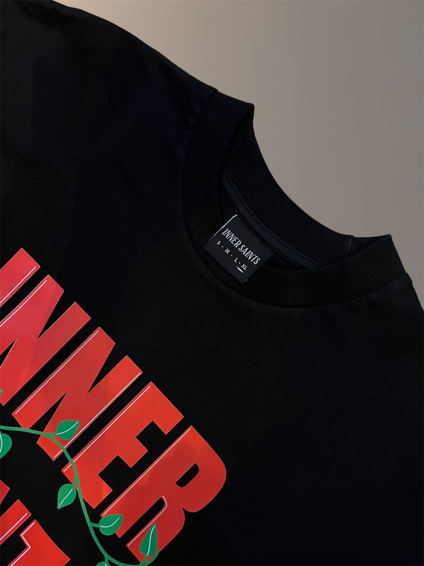High Street Genes Black Oversized T-shirt